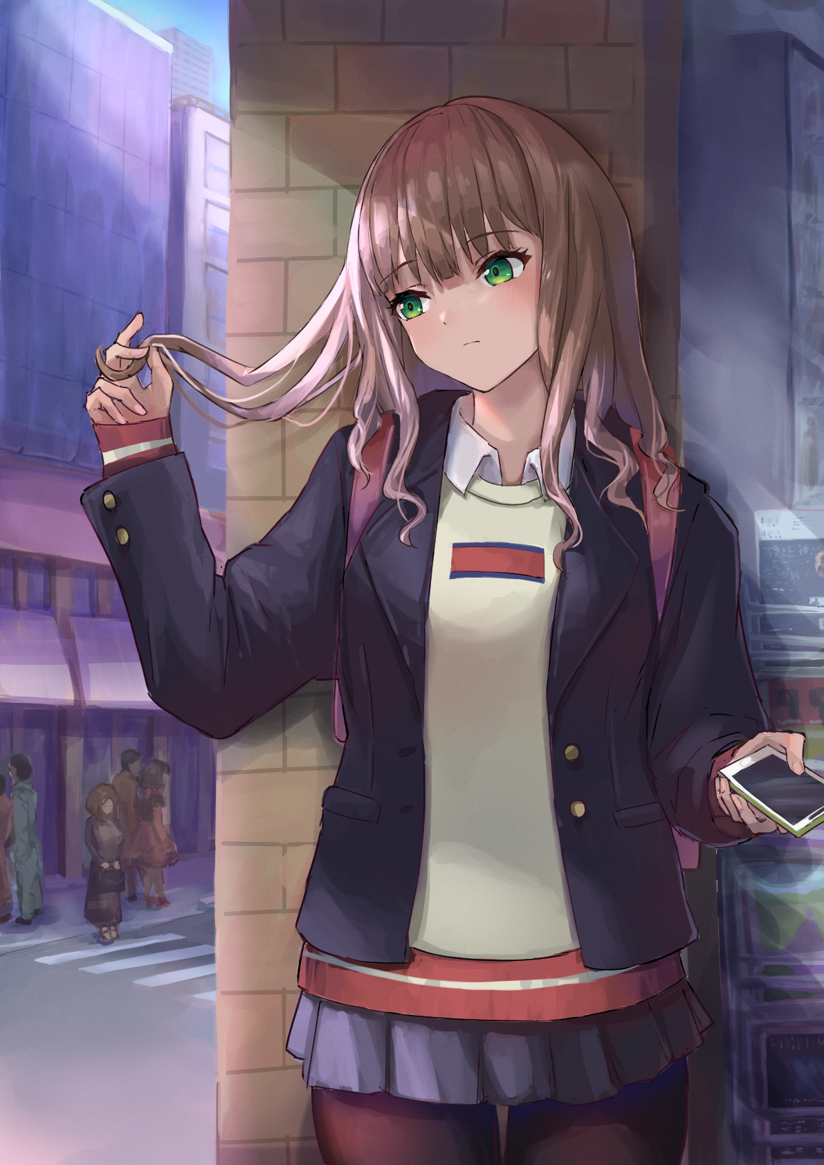 Minami Yume from SSSS.Dynazenon holding a smartphone HD Phone Wallpaper