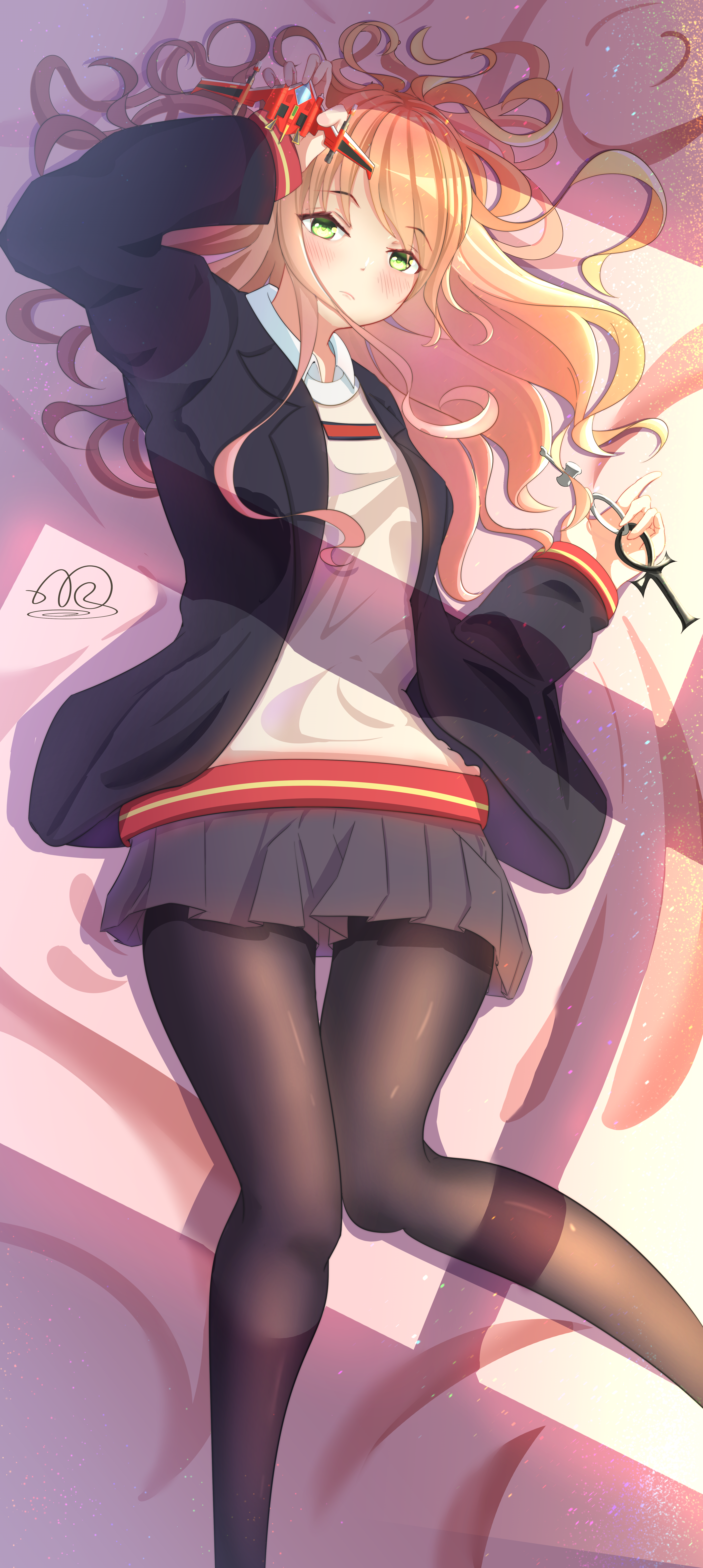 Minami Yume in SSSS.Dynazenon School Uniform HD Phone Wallpaper