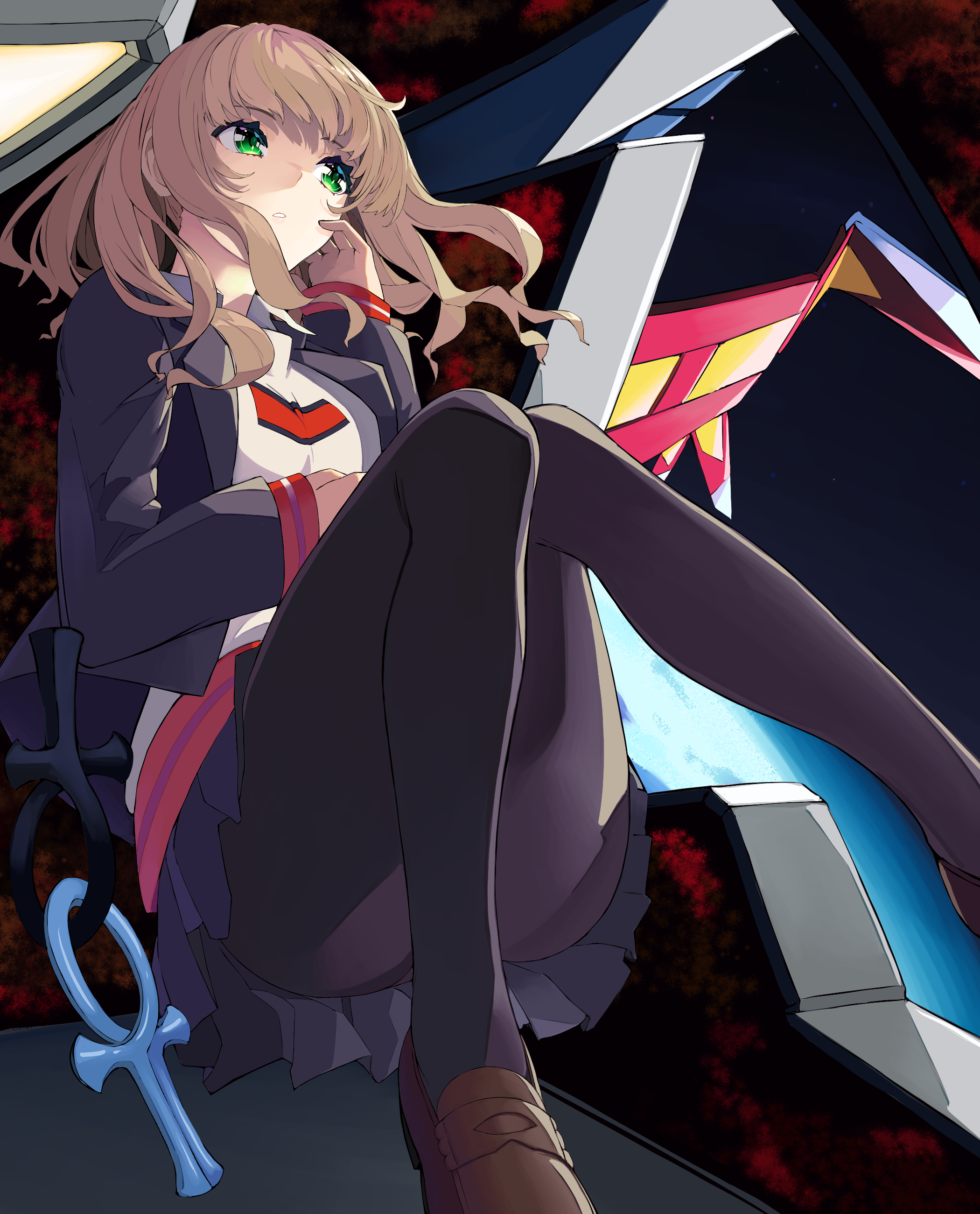 Minami Yume from SSSS.Dynazenon in a school uniform HD Phone Wallpaper