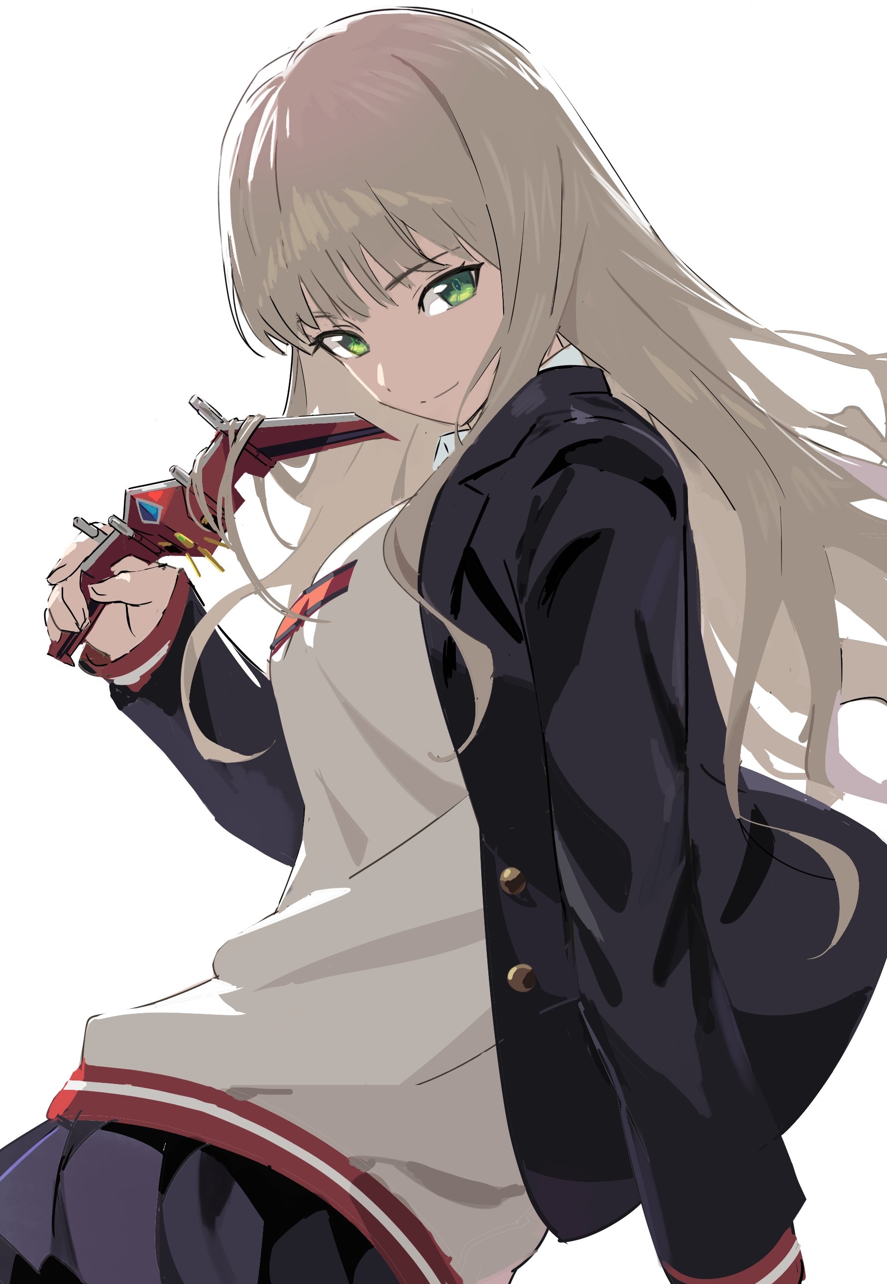 Minami Yume from SSSS.Dynazenon holding a weapon HD Phone Wallpaper