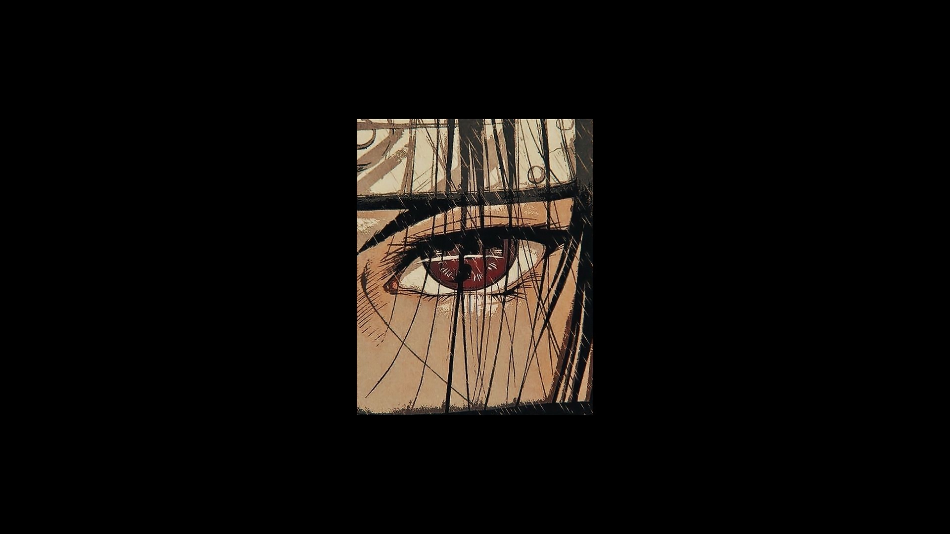 Uchiha Itachi's Sharingan Eye in Naruto Shippuden HD Wallpaper