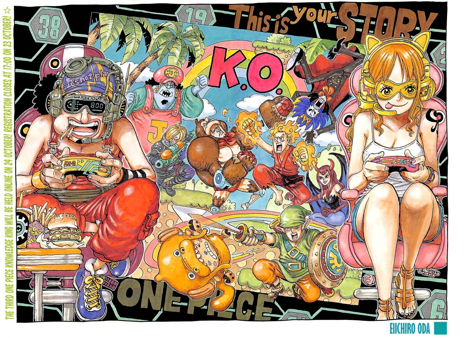 One Piece characters playing video games HD Wallpaper