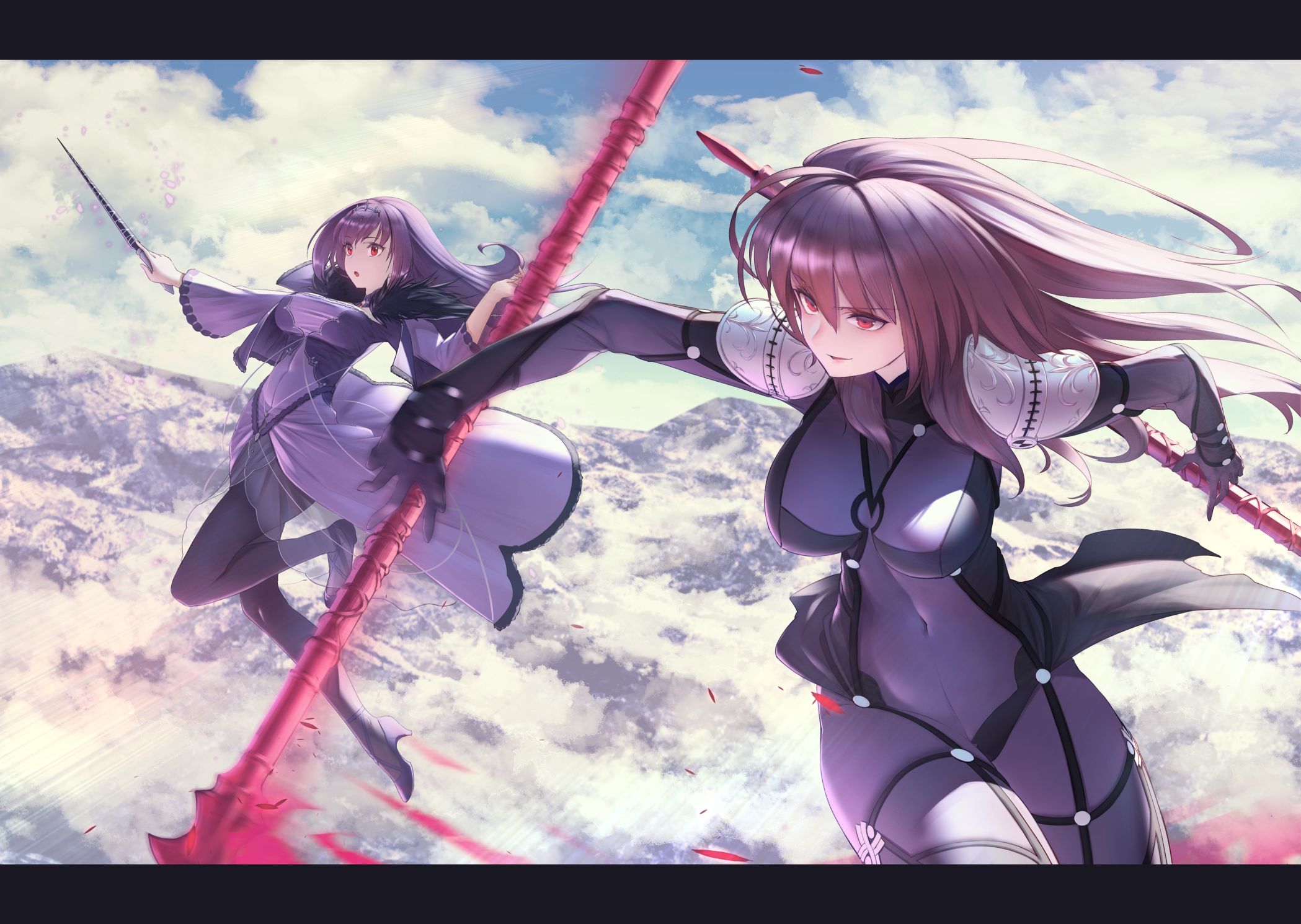 Scathach and Skadi from Fate/Grand Order HD Wallpaper