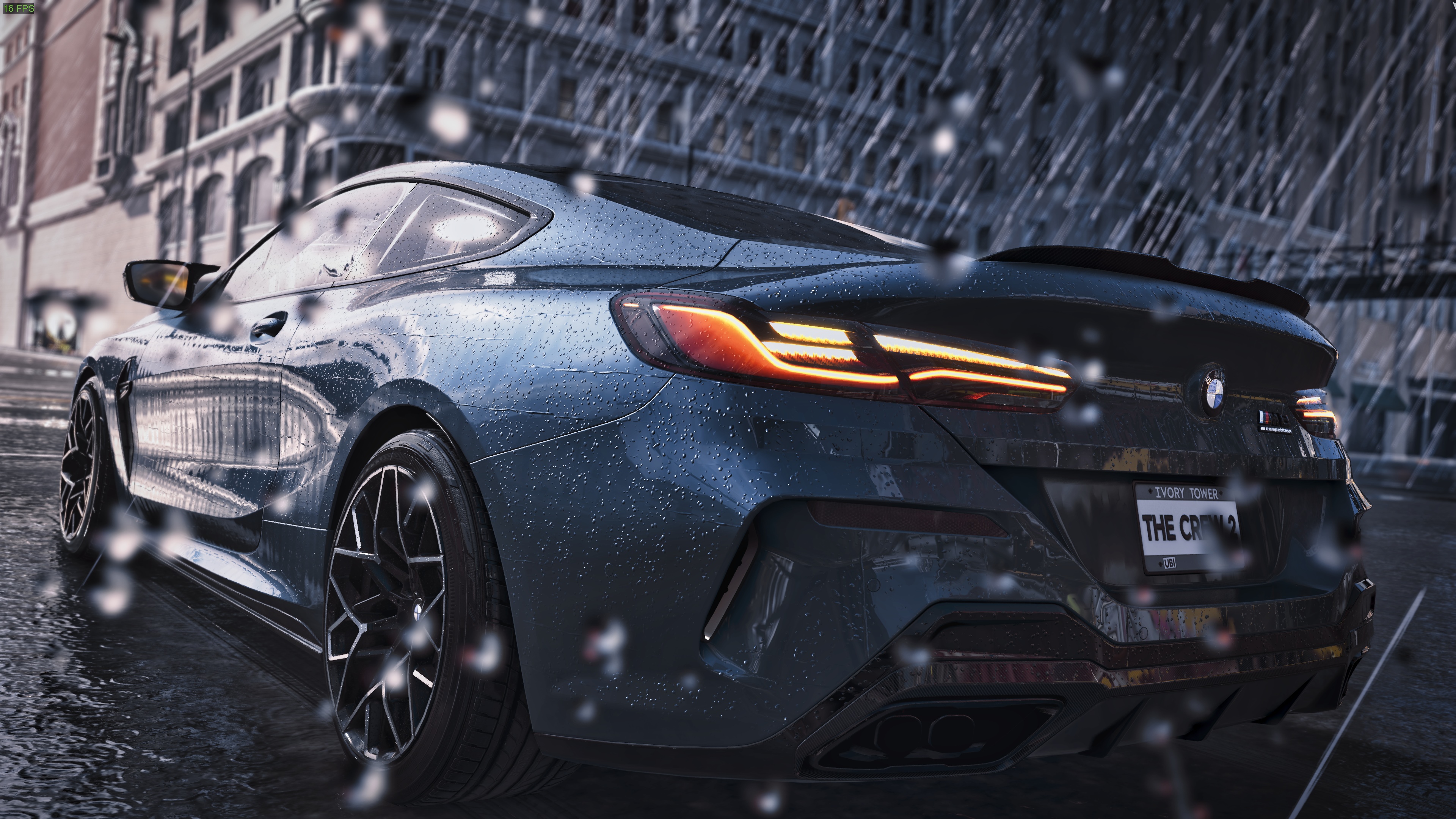 4K The Crew 2 car in rain HD Wallpaper
