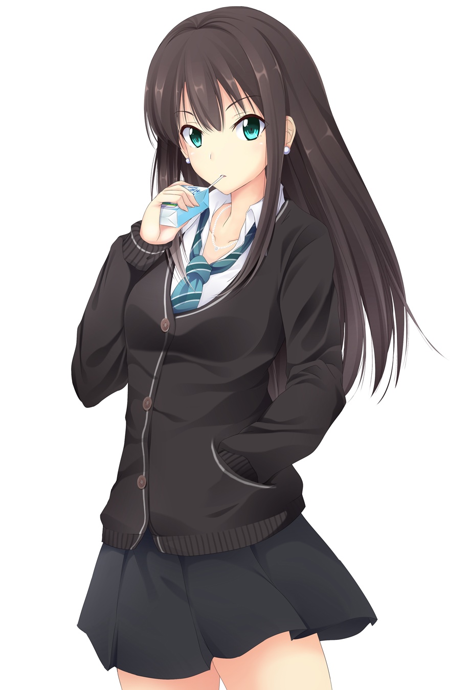 Shibuya Rin from THE iDOLM@STER Cinderella Girls drinking juice HD Phone Wallpaper