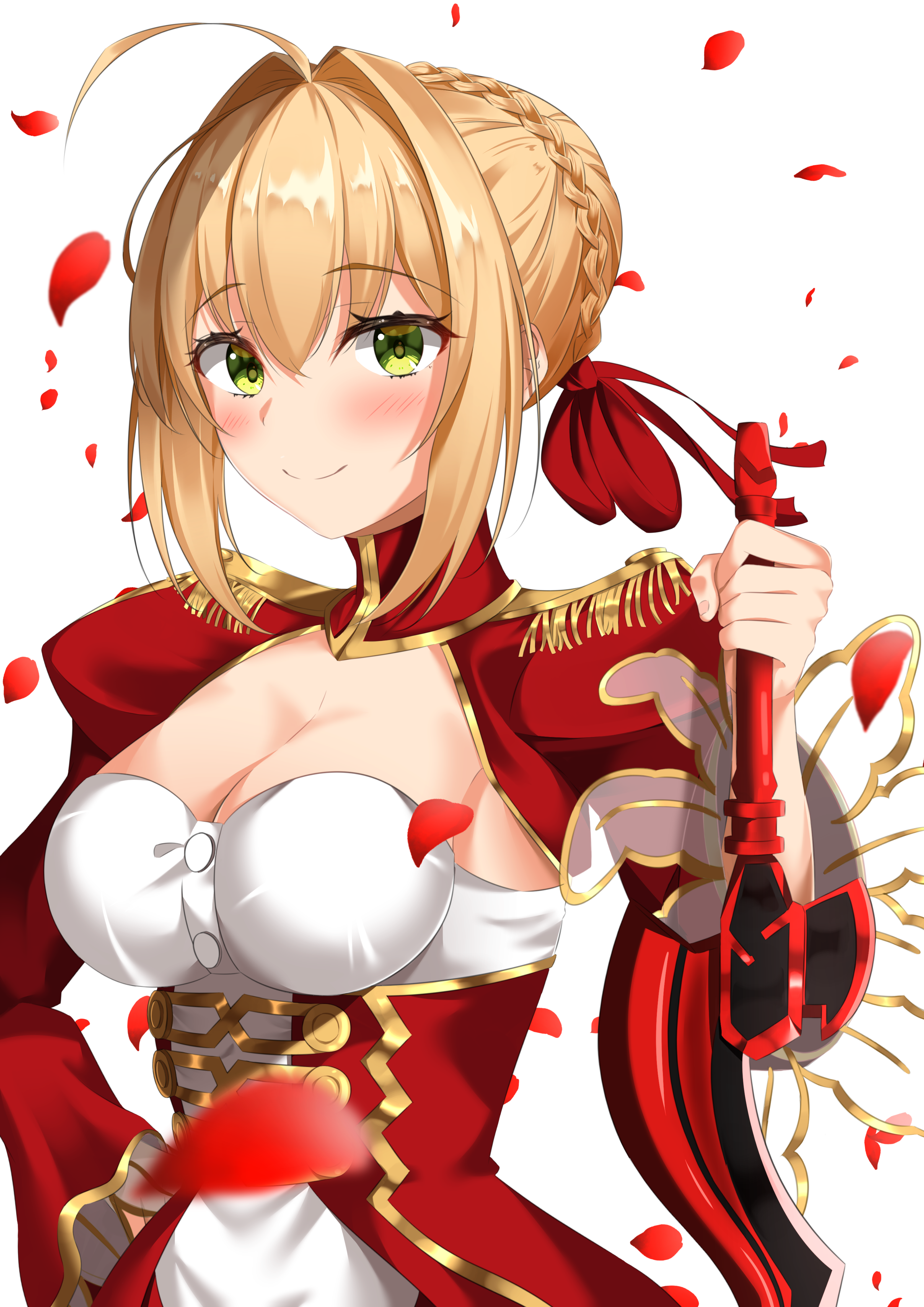 Nero Claudius from Fate/Grand Order holding a sword HD Phone Wallpaper