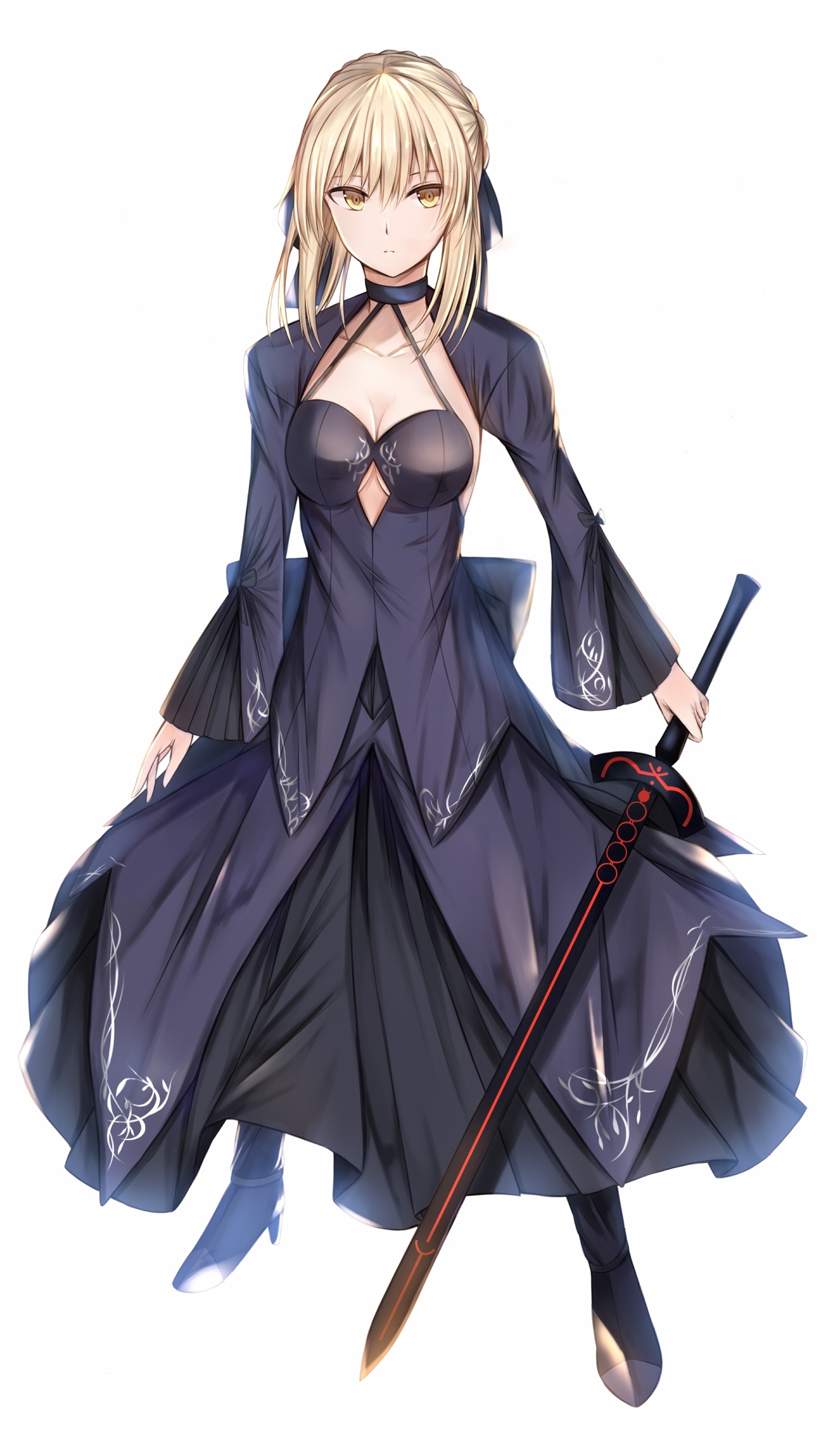 Saber Alter with sword from Fate/Grand Order HD Phone Wallpaper