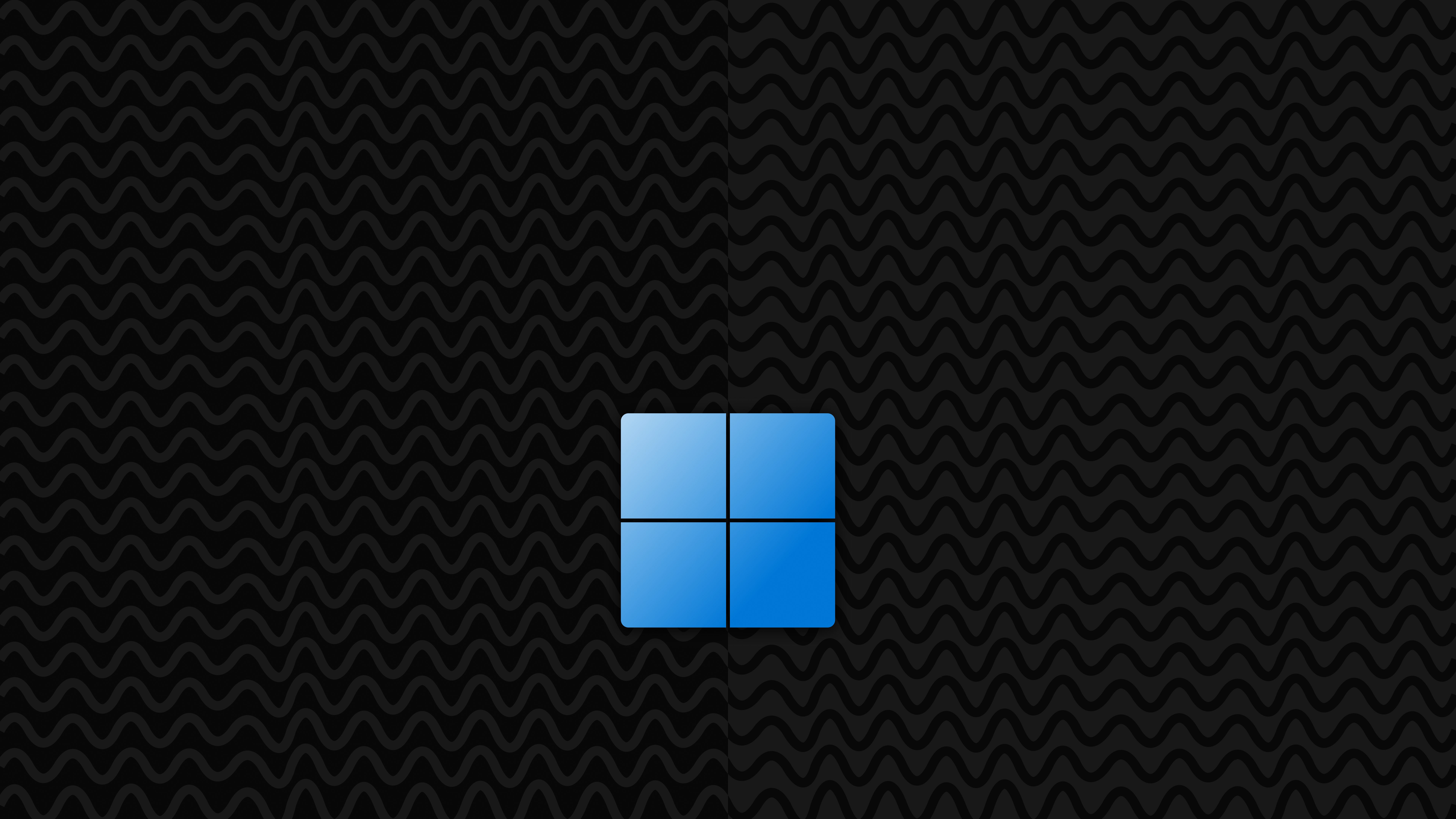 Windows 11 Logo on Wavy Background HD Wallpaper