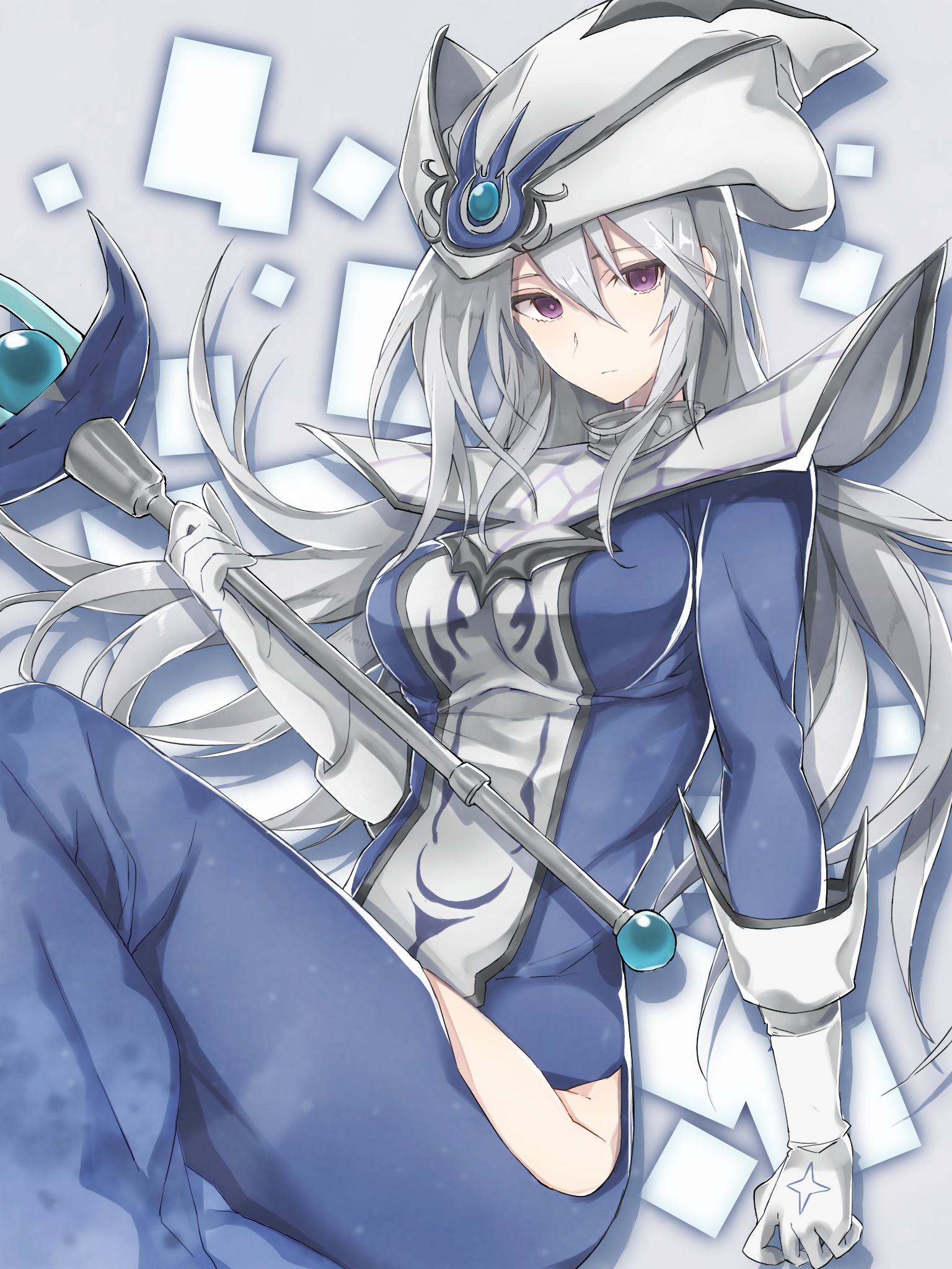 Silent Magician from Yu-Gi-Oh! wearing a witch hat HD Phone Wallpaper