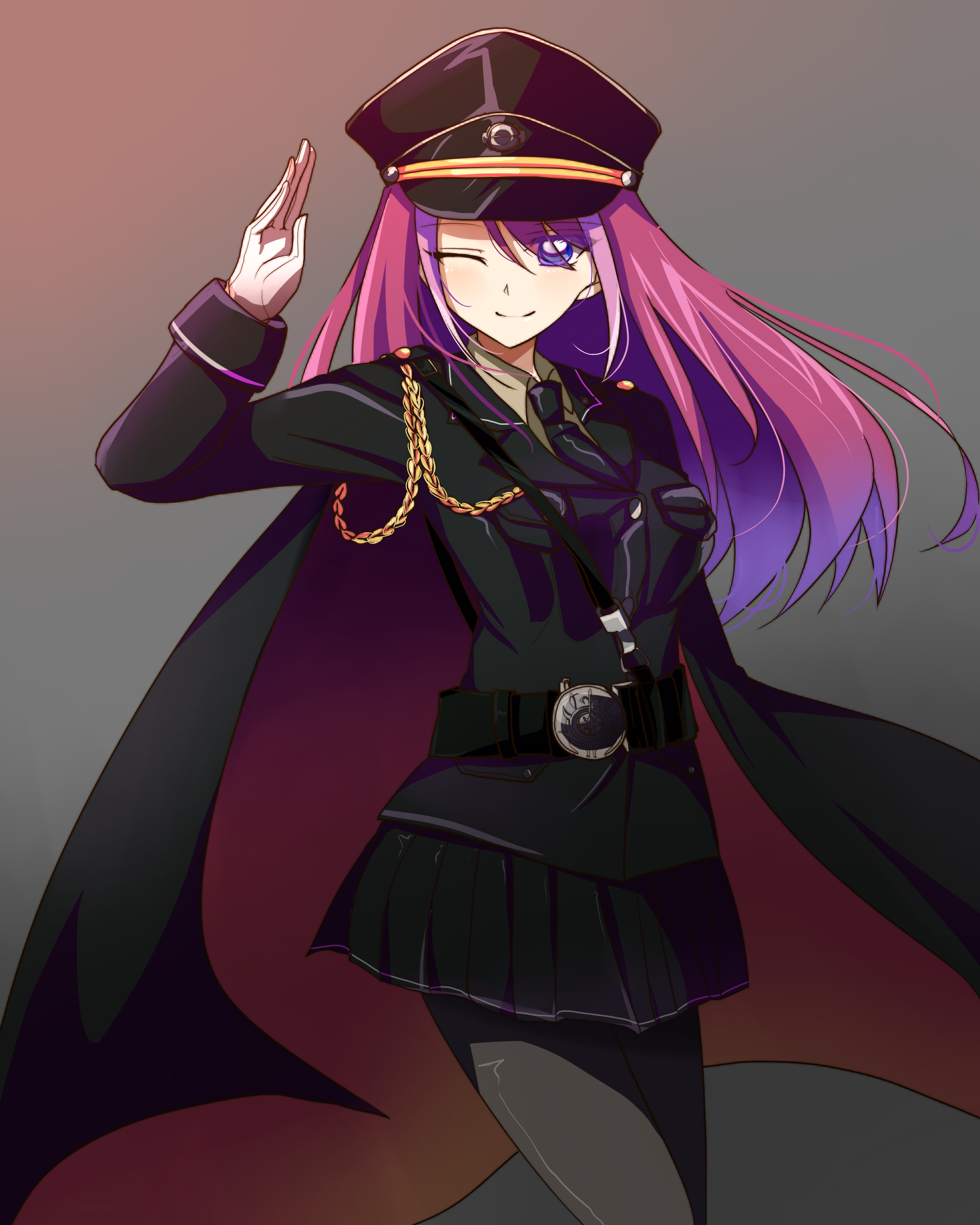 Hiiragi Yuzu from Yu-Gi-Oh! ARC-V in military uniform HD Phone Wallpaper