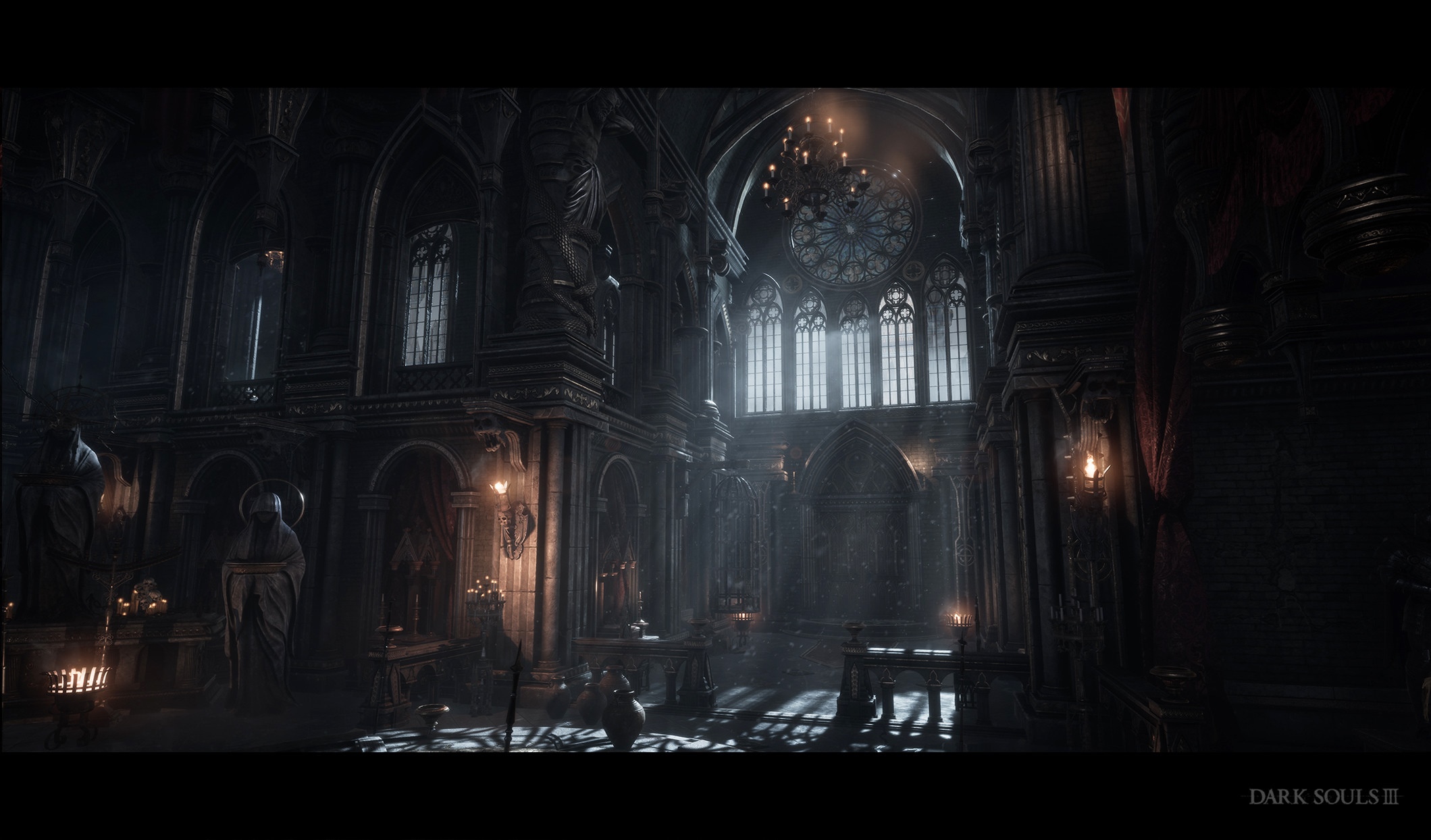 Dark Souls III Cathedral Interior HD Wallpaper