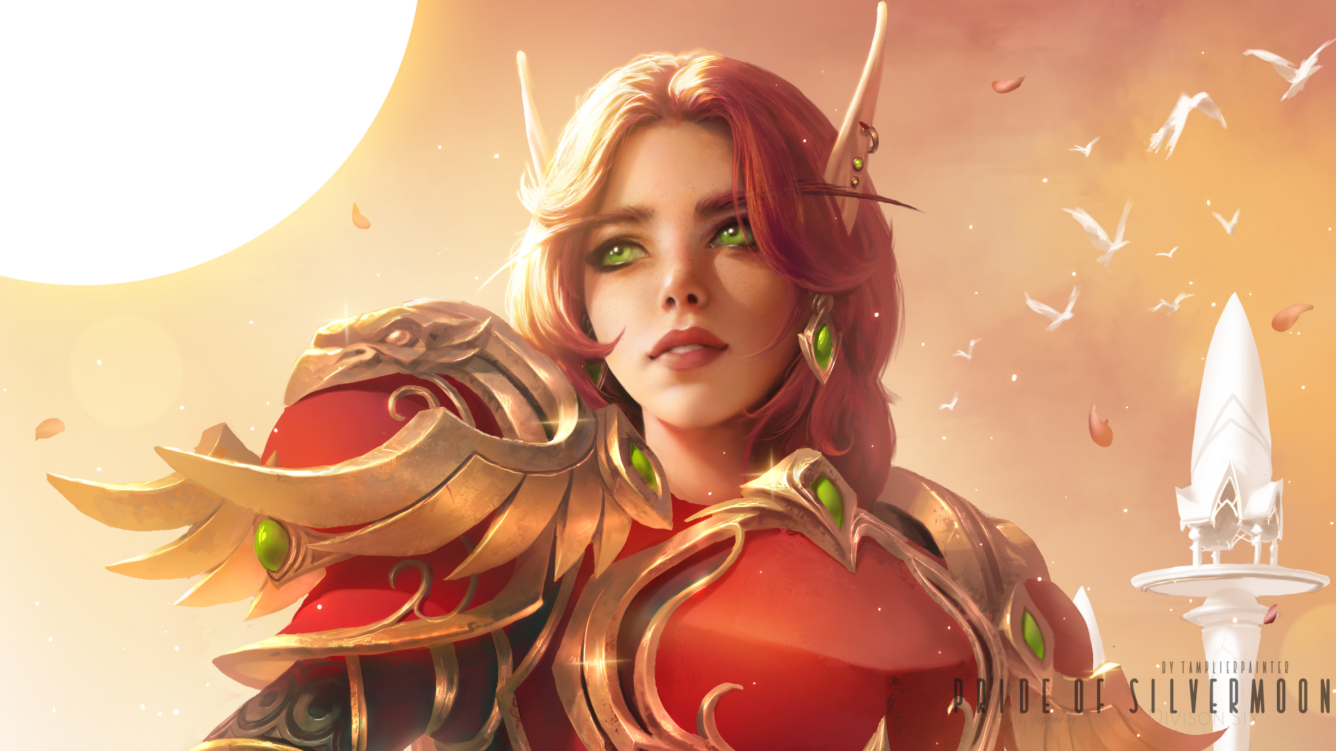 Blood Elf Warrior "Pride of Silvermoon" Fan Art HD Wallpaper