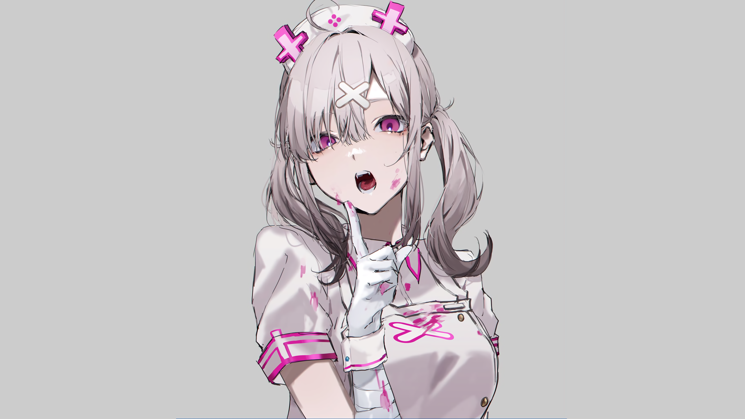 Sukoya Kana in a nurse outfit with pink accents HD Wallpaper