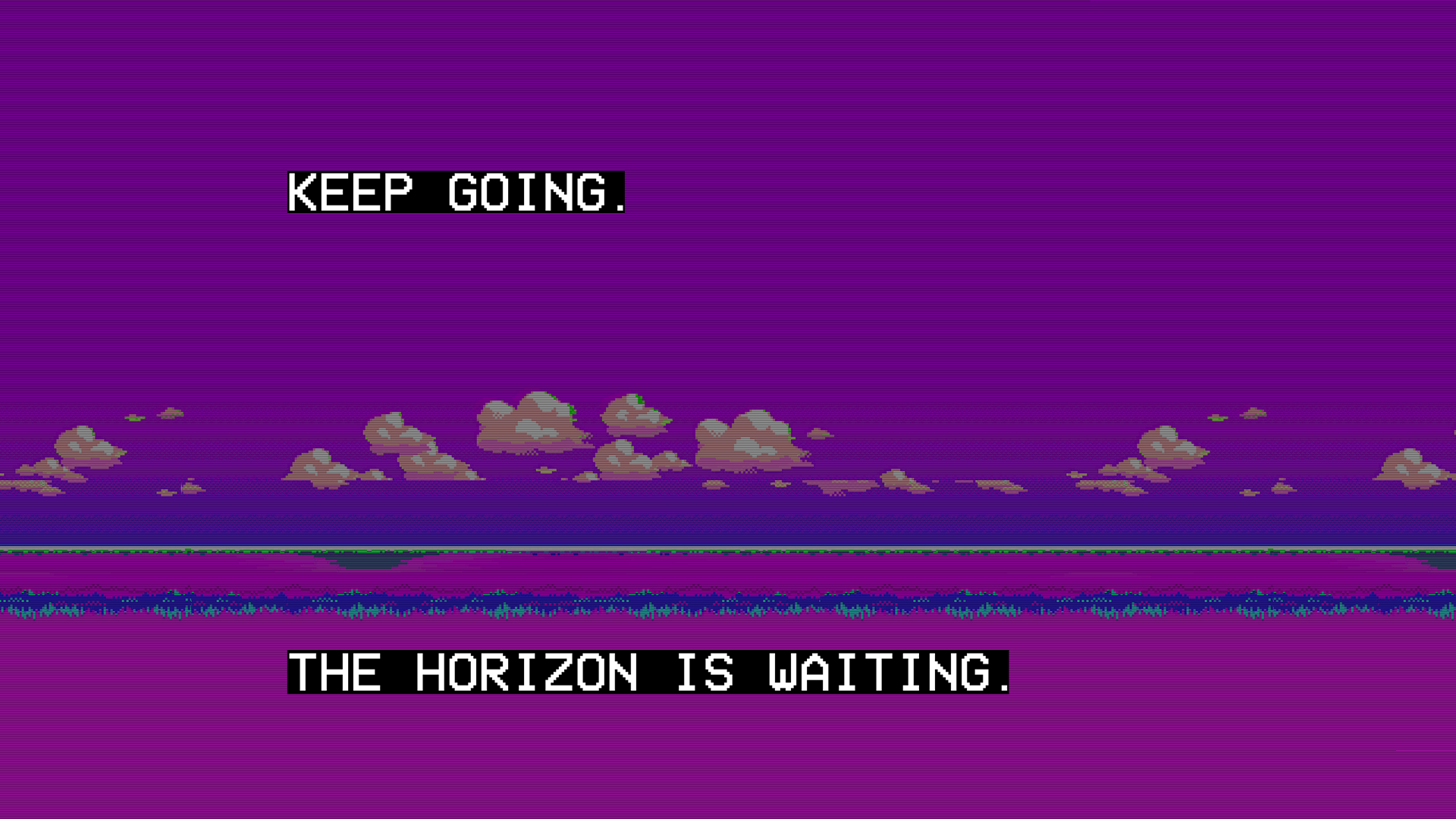 Keep Going, The Horizon Is Waiting HD Wallpaper