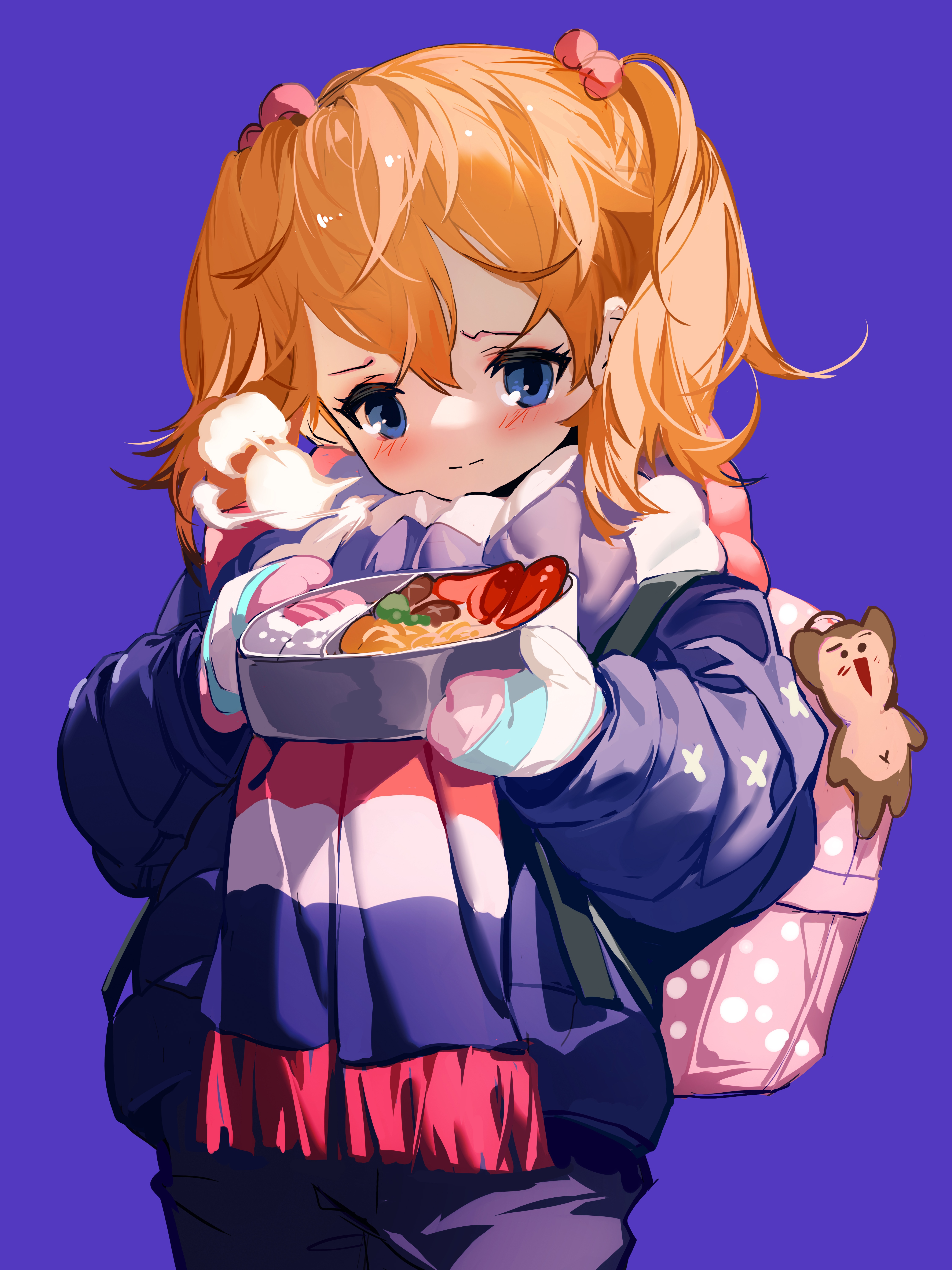 Asuka Langley Soryu holding a lunchbox HD Phone Wallpaper