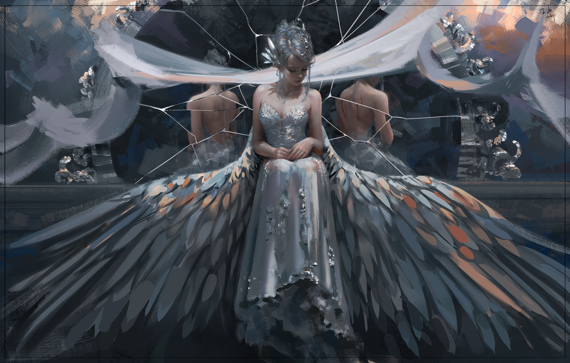 Ghostblade by WLOP HD Wallpaper