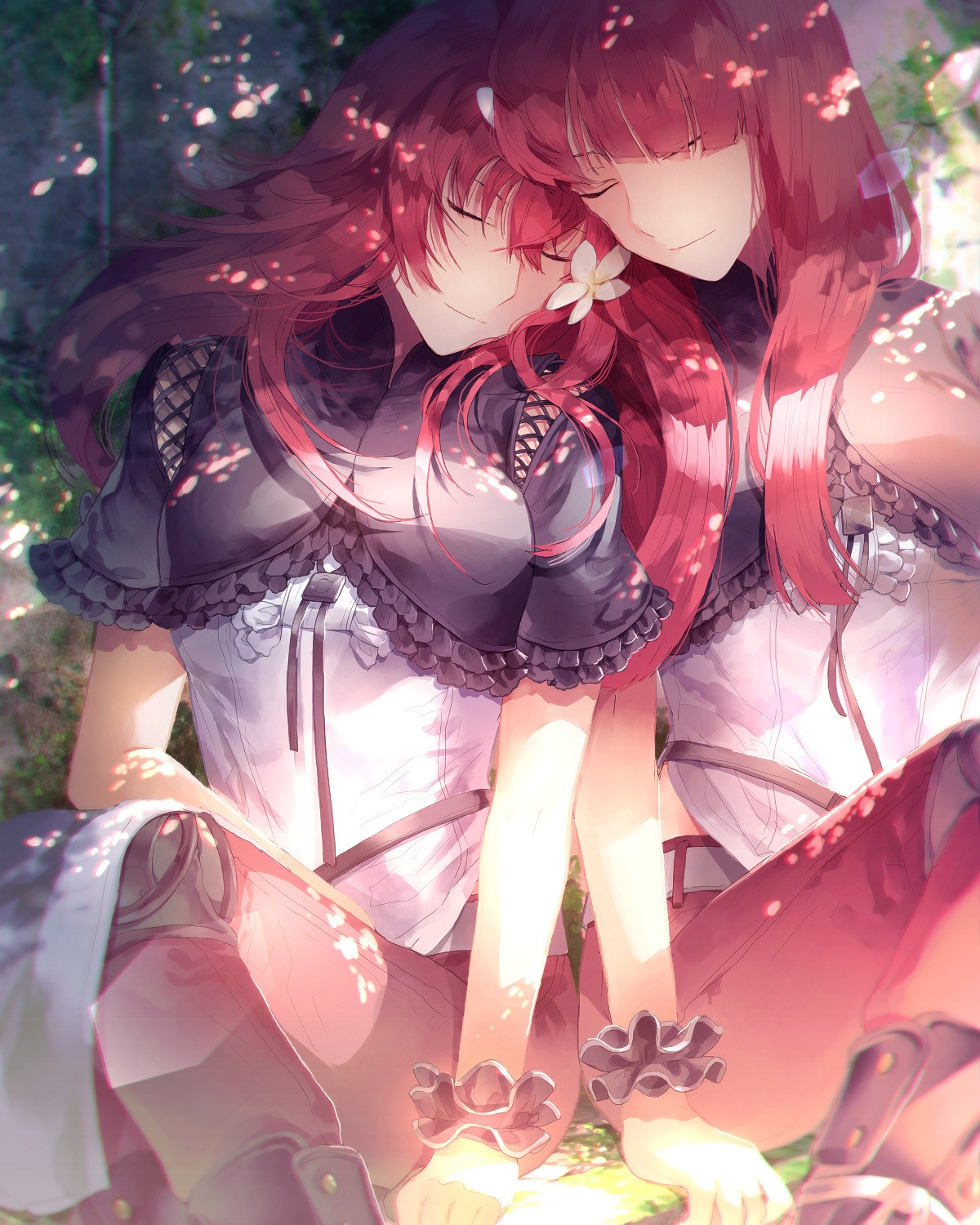 Devola and Popola from Nier: Automata HD Phone Wallpaper
