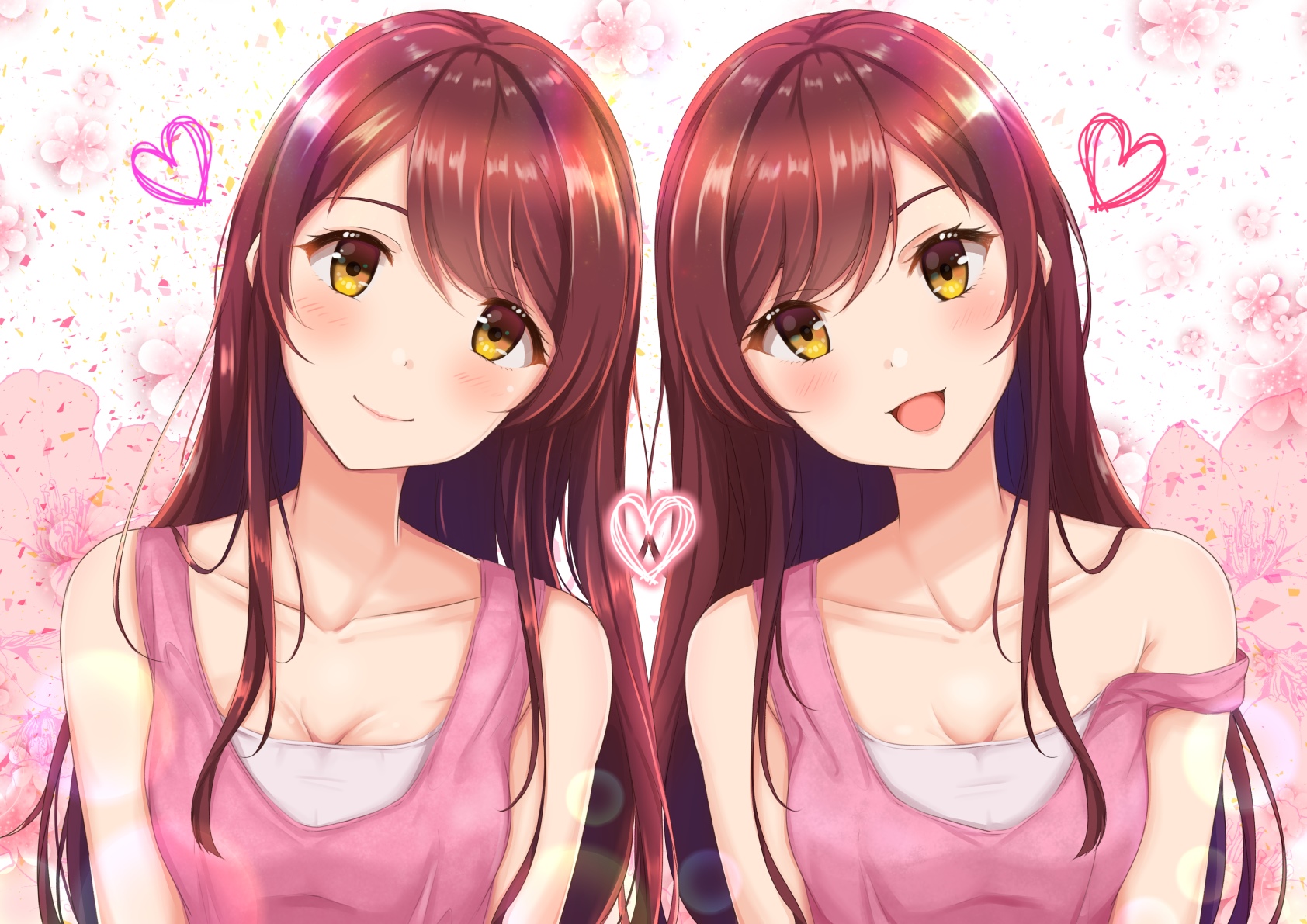 Oosaki Tenka and Oosaki Amana from THE iDOLM@STER: Shiny Colors HD Wallpaper