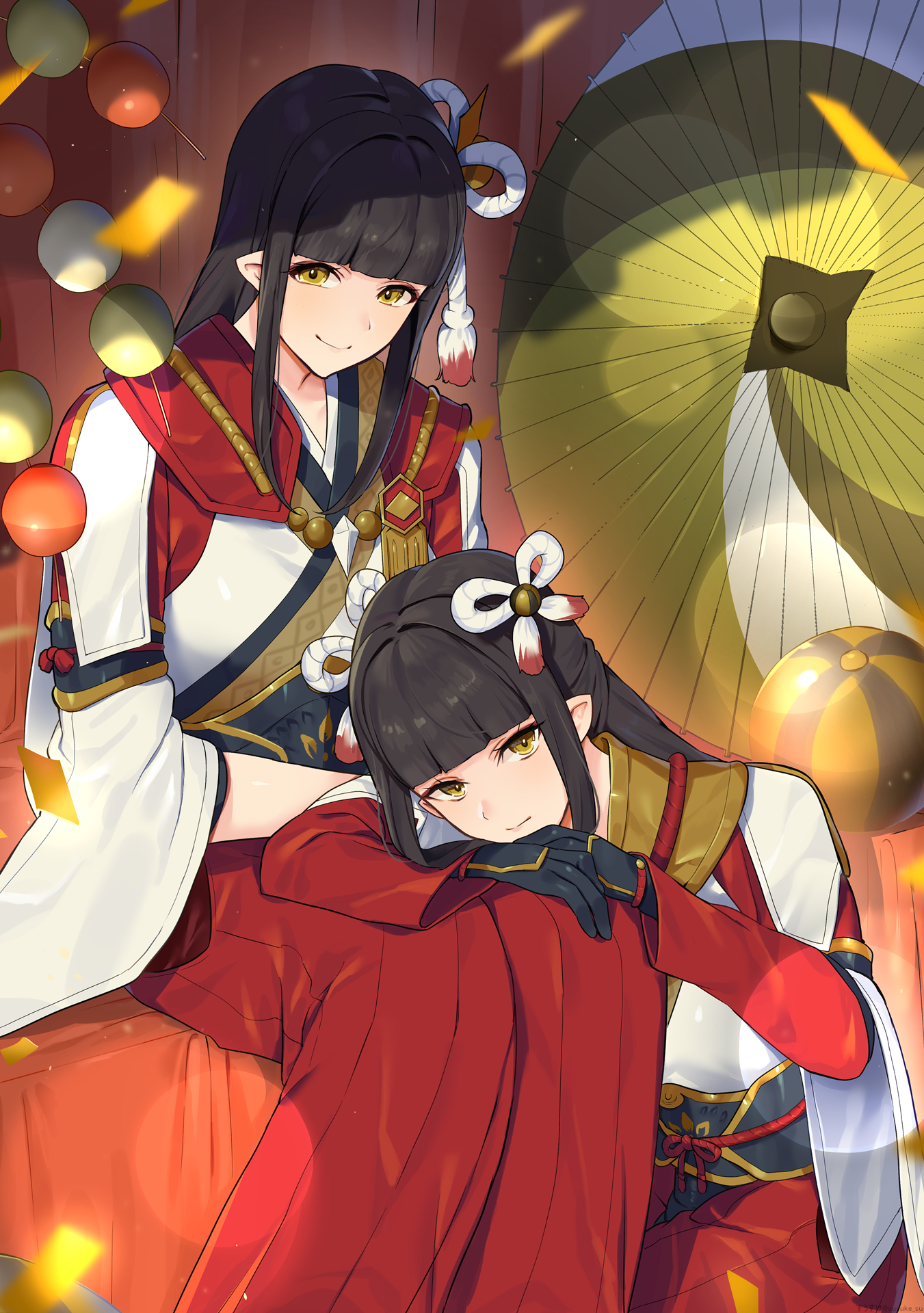 Minoto and Hinoa from Monster Hunter Rise HD Phone Wallpaper