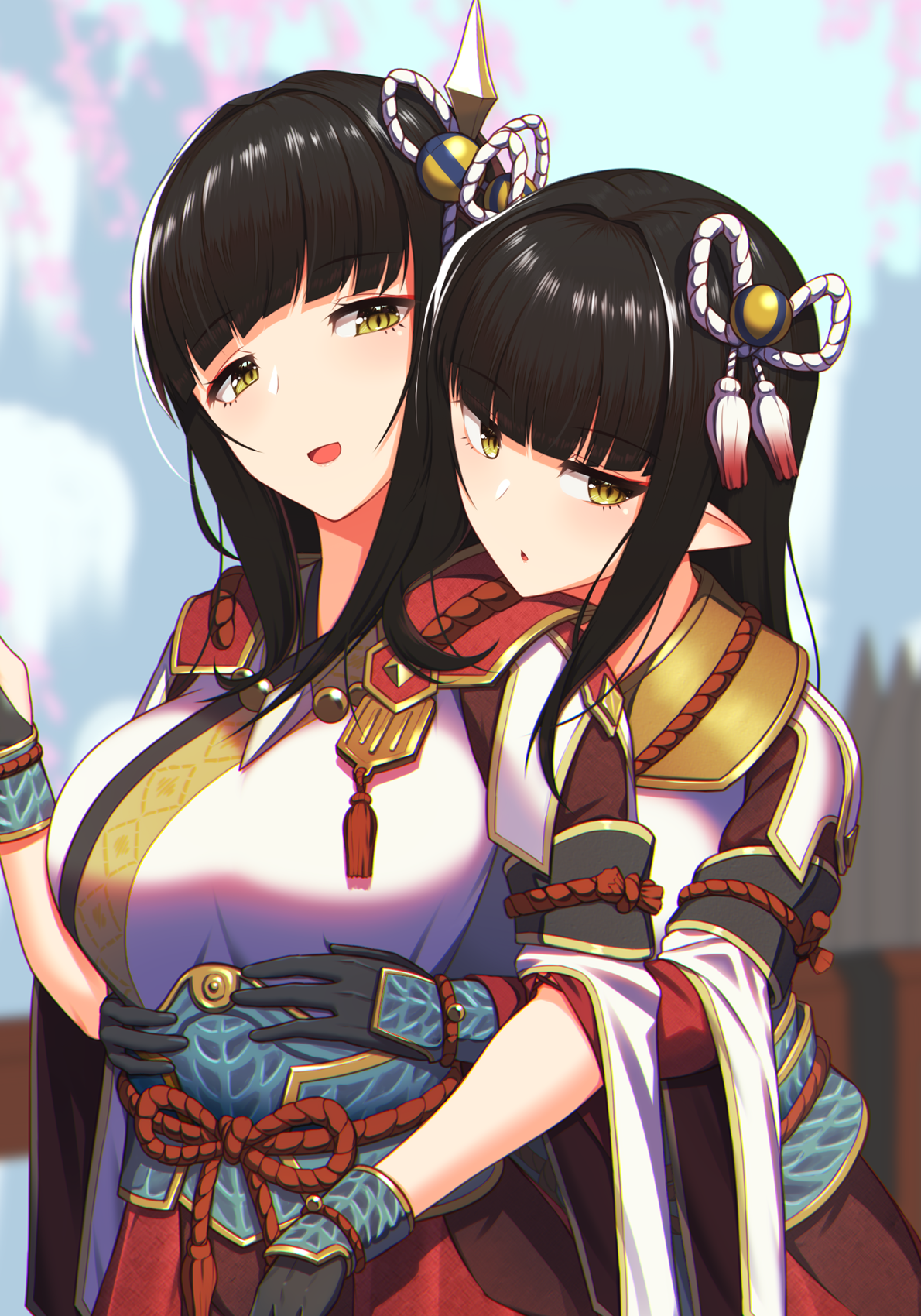 Hinoa and Minoto from Monster Hunter Rise HD Phone Wallpaper