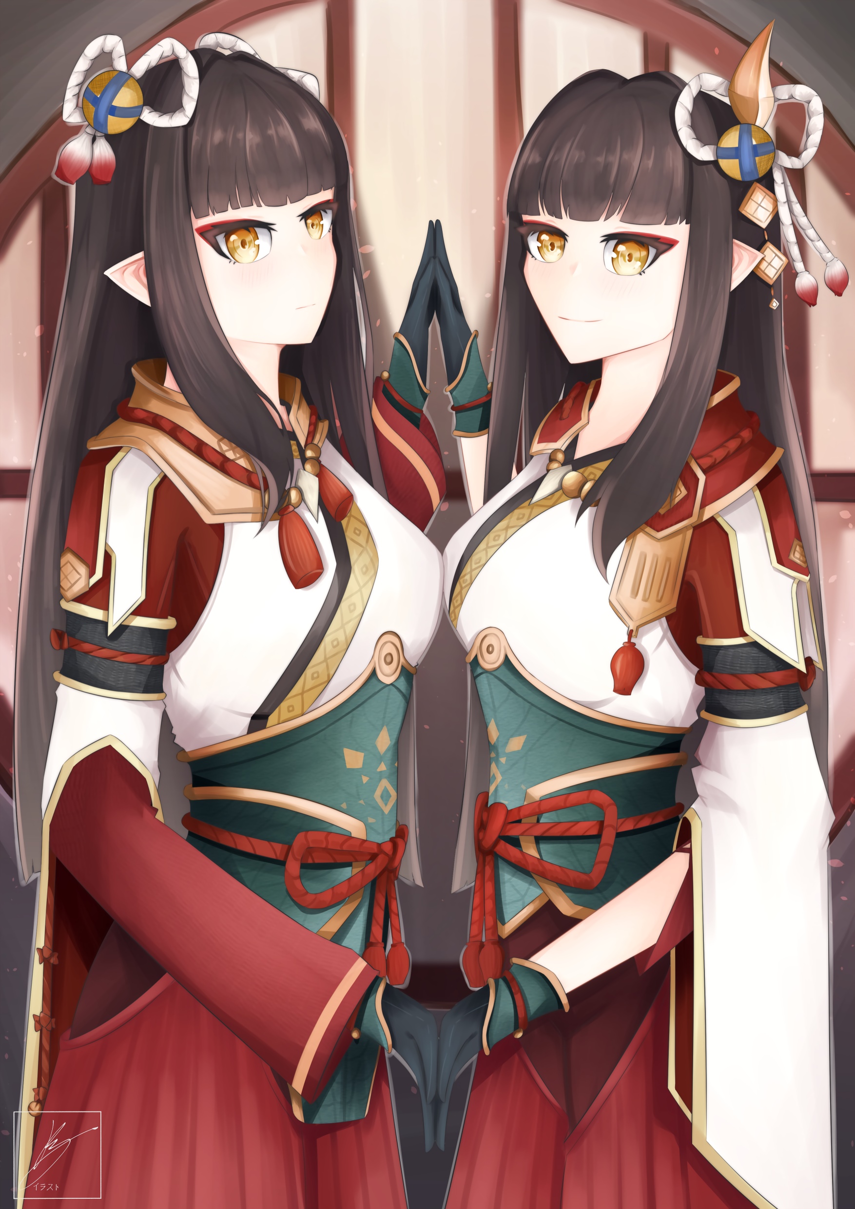 Minoto and Hinoa from Monster Hunter Rise HD Phone Wallpaper