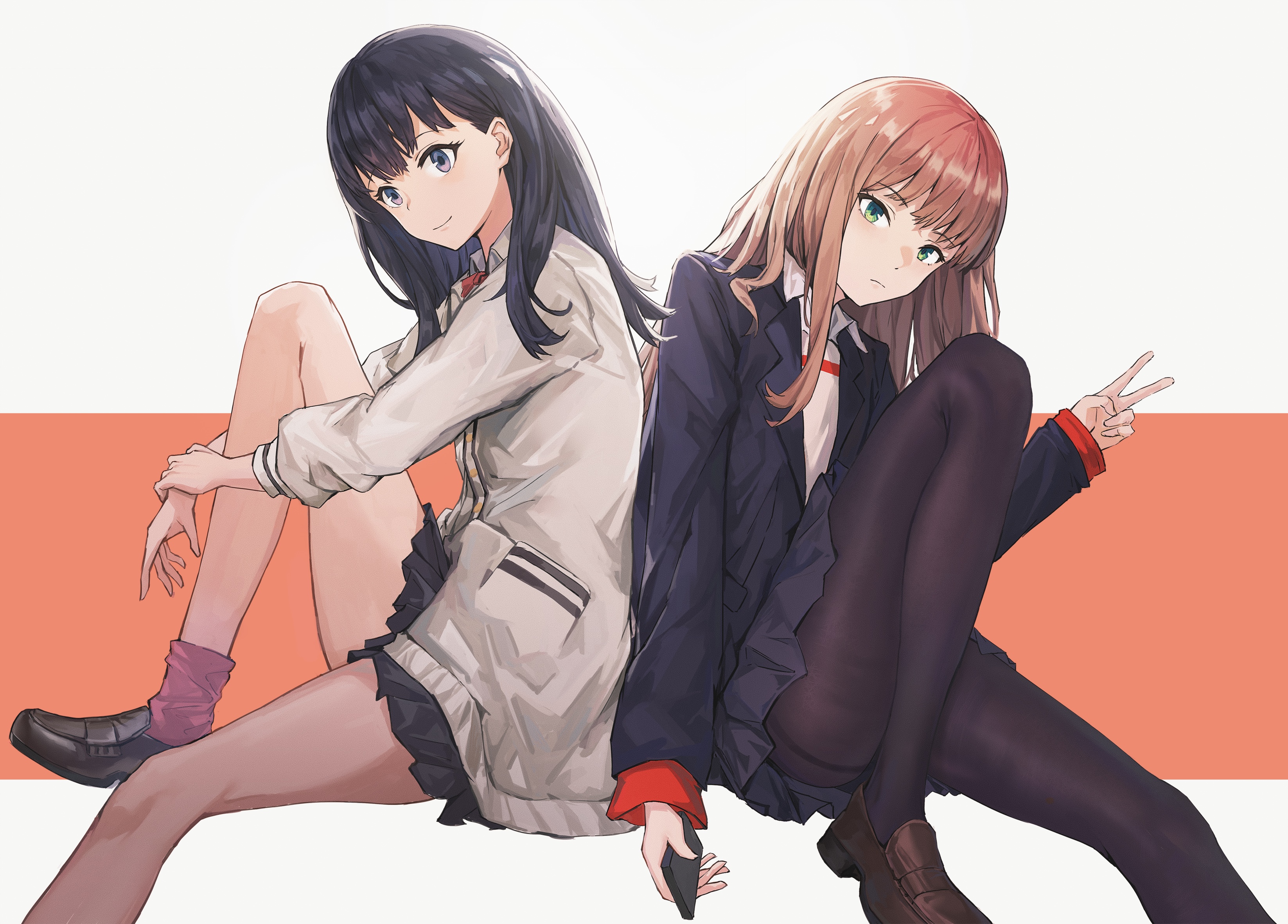 Rikka Takarada and Yume Minami from SSSS.GRIDMAN HD Wallpaper