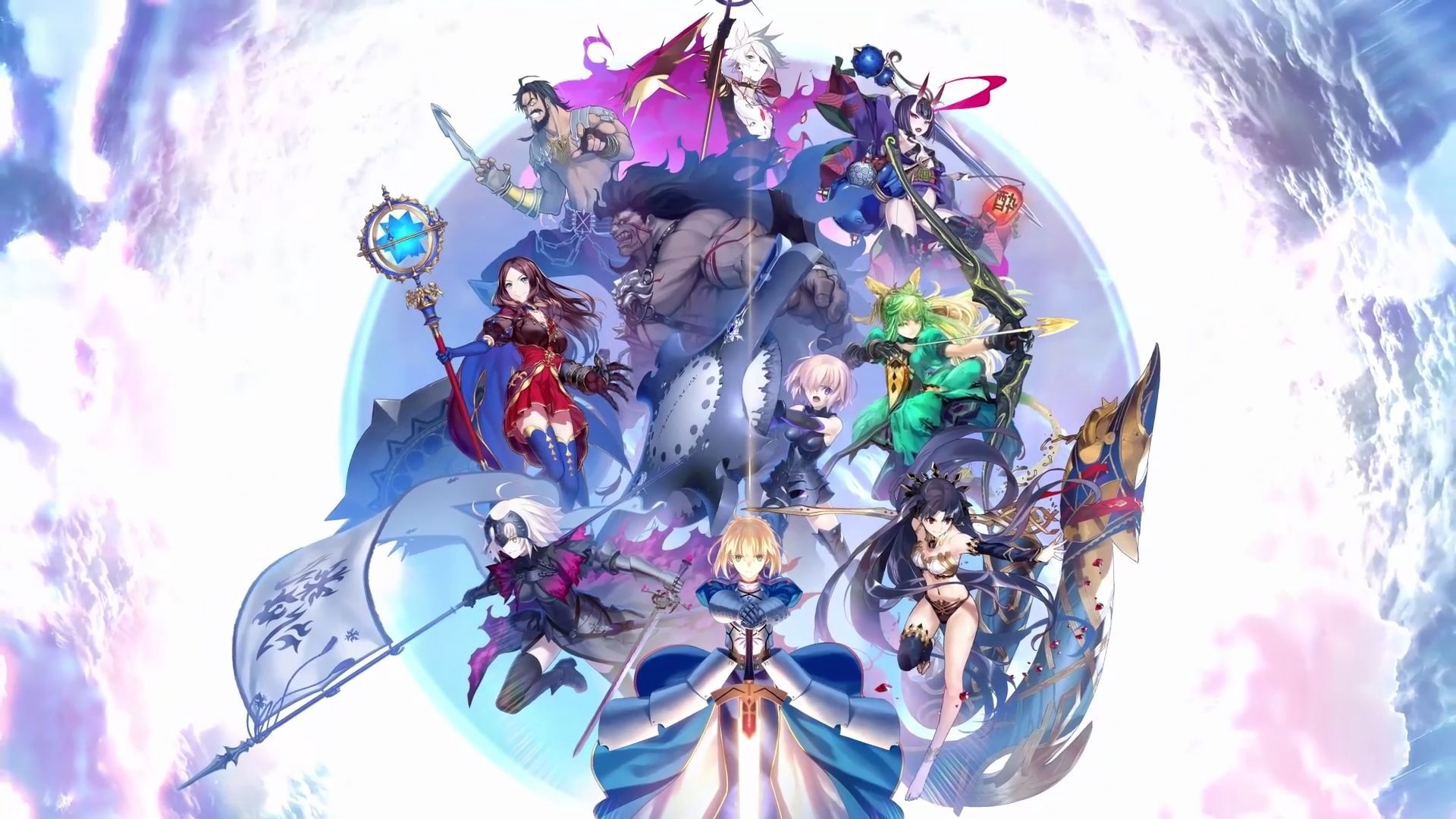 Fate/Grand Order Characters Assemble HD Wallpaper