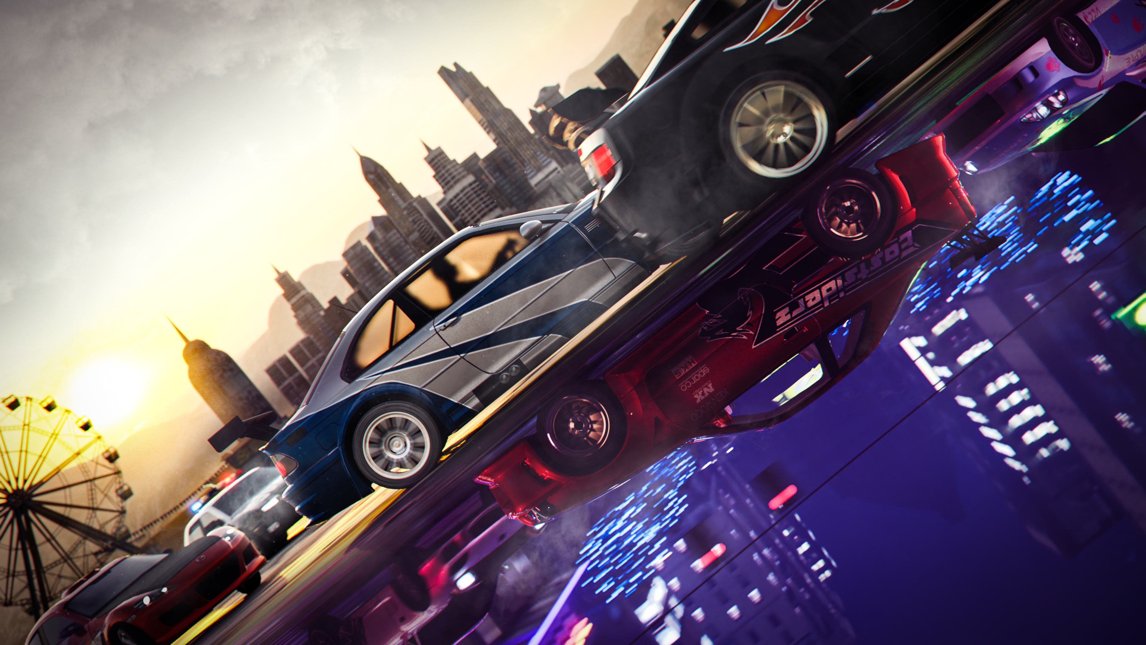 4K Need for Speed: Underground Cars in City HD Wallpaper