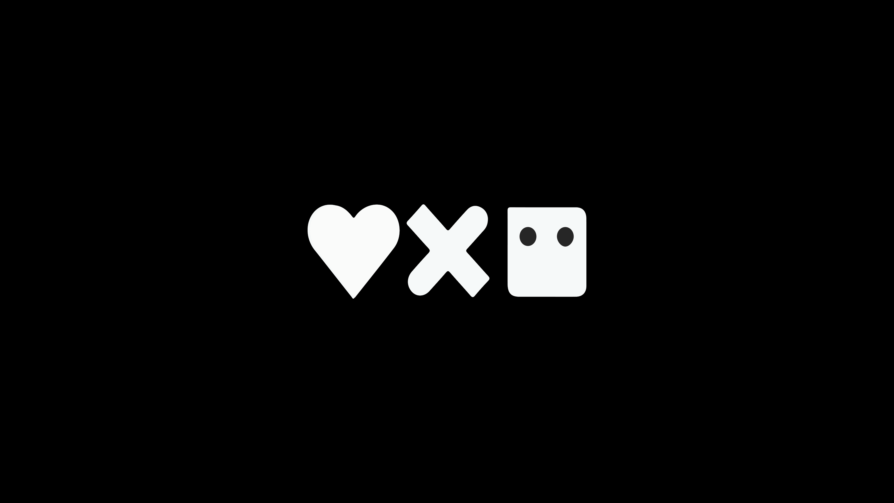 Love, Death & Robots minimalist icons HD Wallpaper