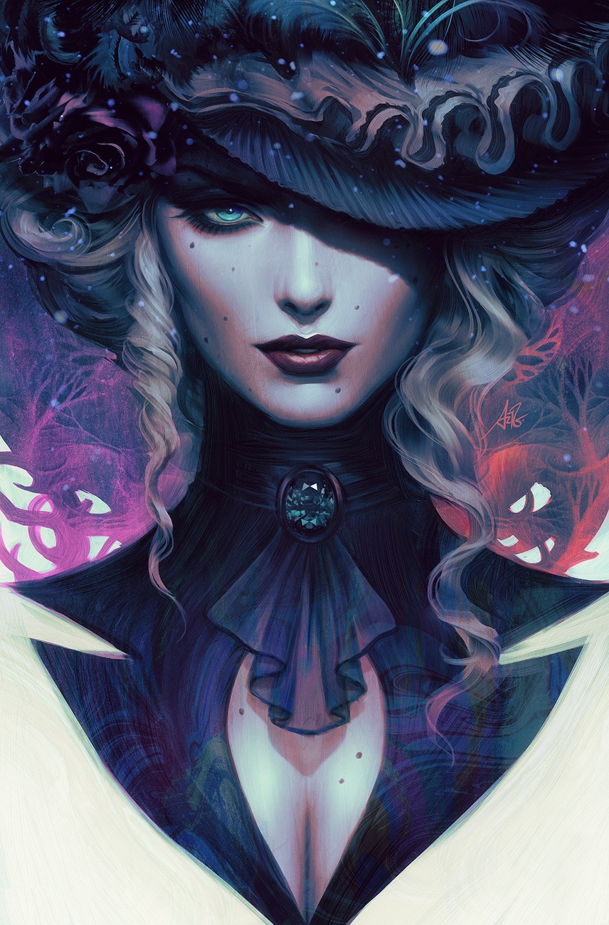Artgerm's portrait of a woman in a hat HD Phone Wallpaper