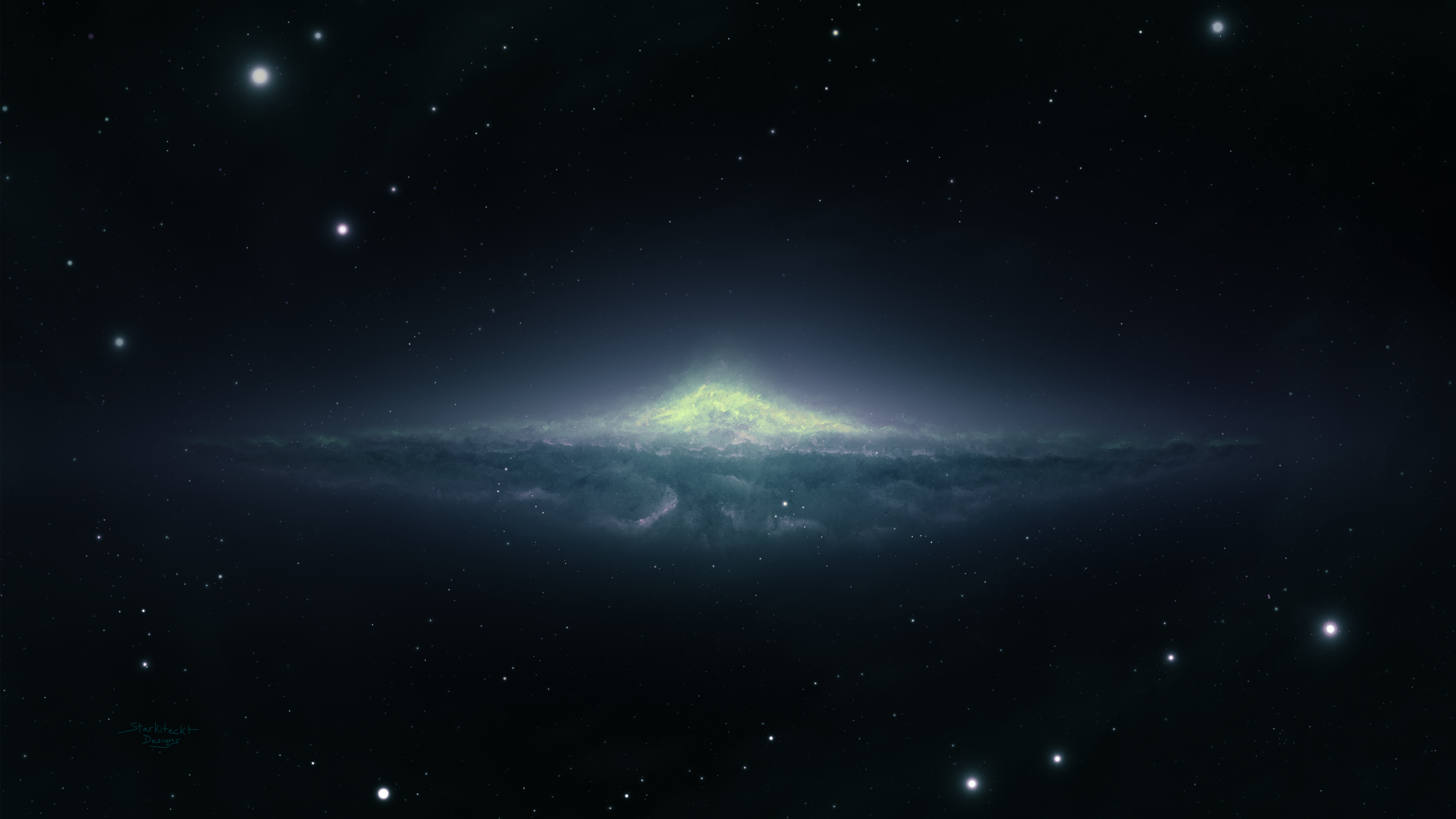 4K Galaxy with Stars and Nebula HD Wallpaper