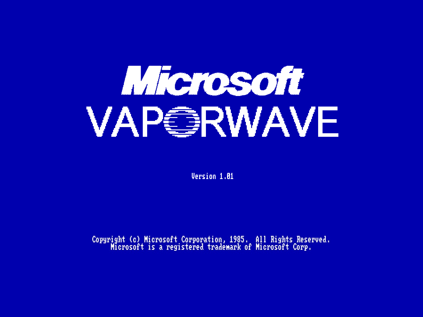 Microsoft Vaporwave Version 1.01 HD Wallpaper