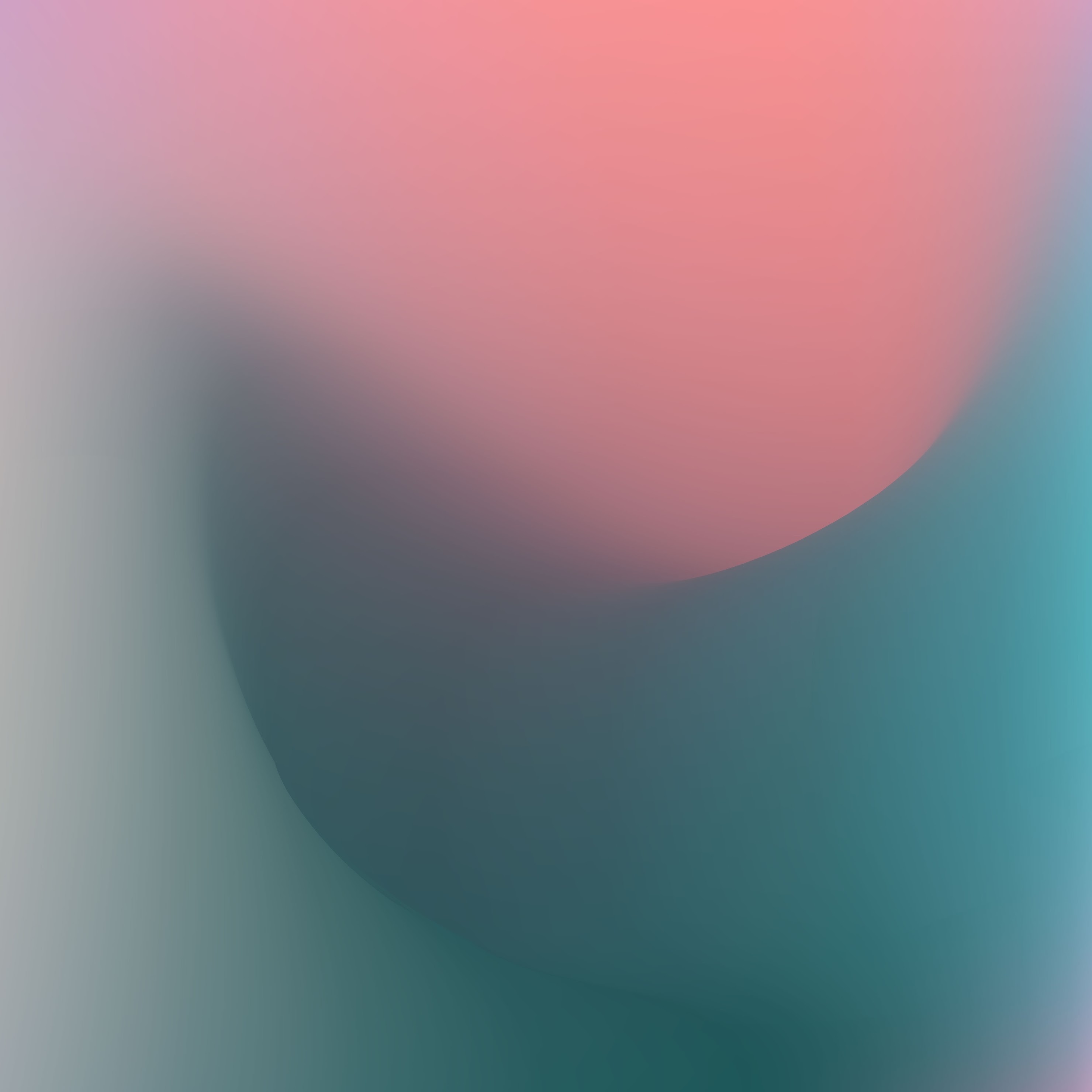 Abstract gradient with pink and teal shapes HD Wallpaper