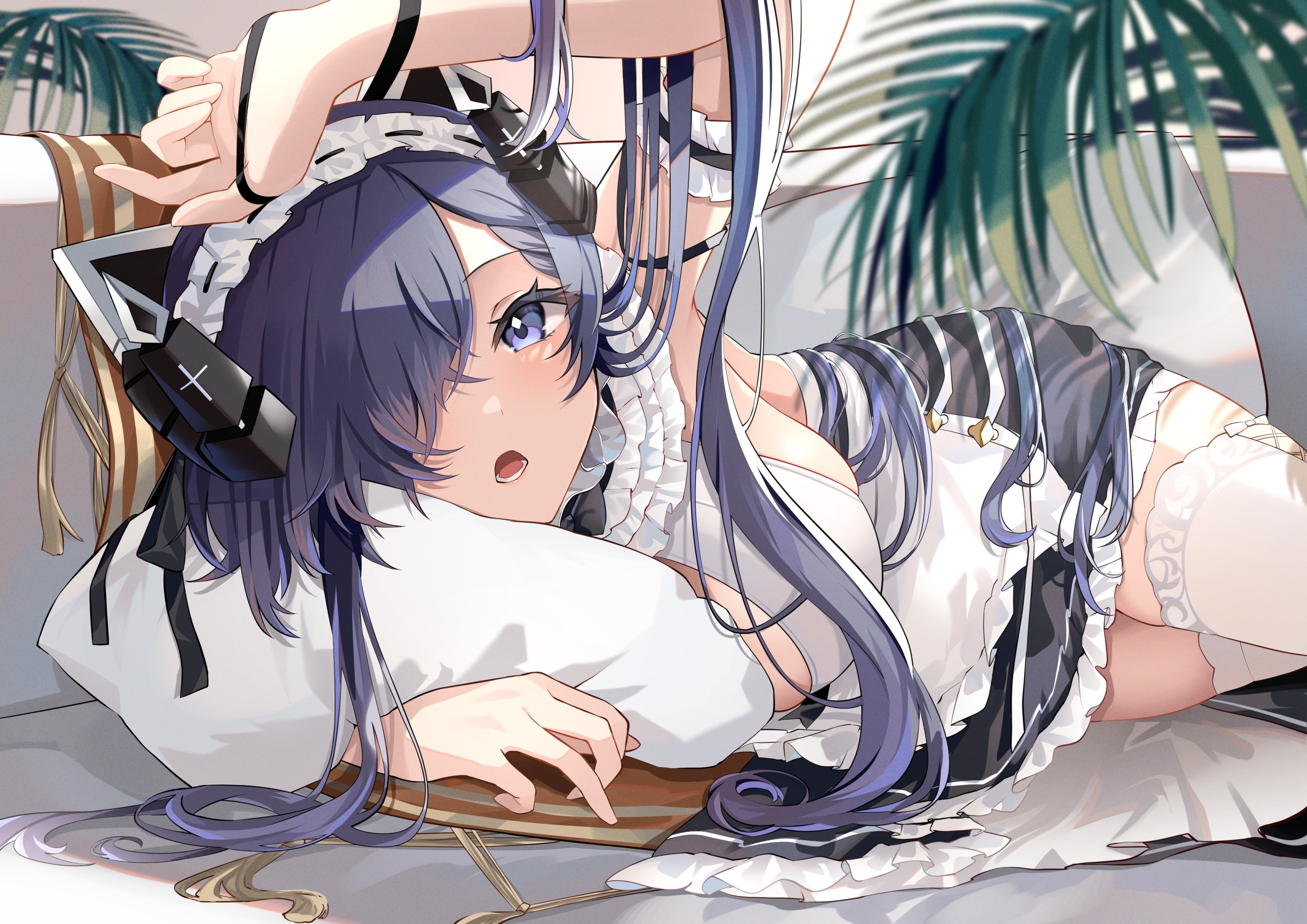 August Von Parseval in a maid outfit HD Wallpaper