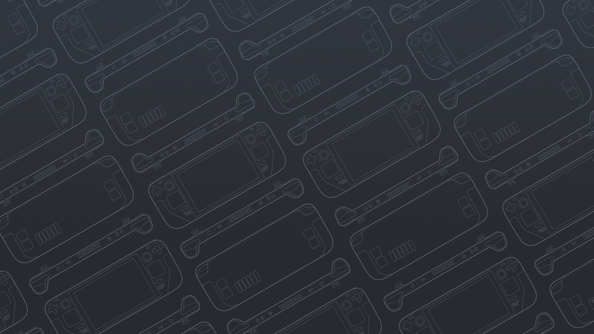 Steam Deck outline pattern on dark background HD Wallpaper