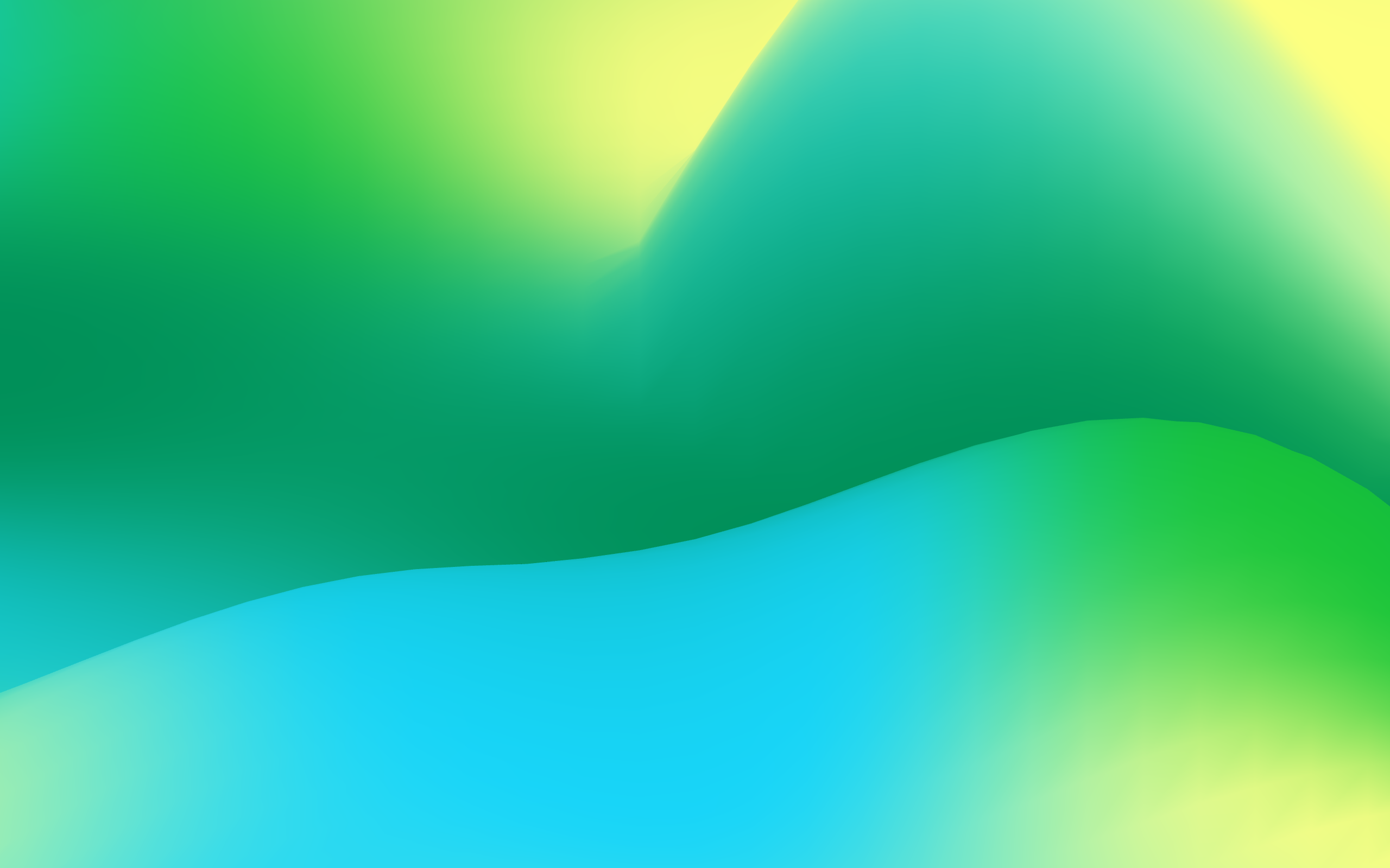 Abstract green and blue gradient with soft curves HD Wallpaper