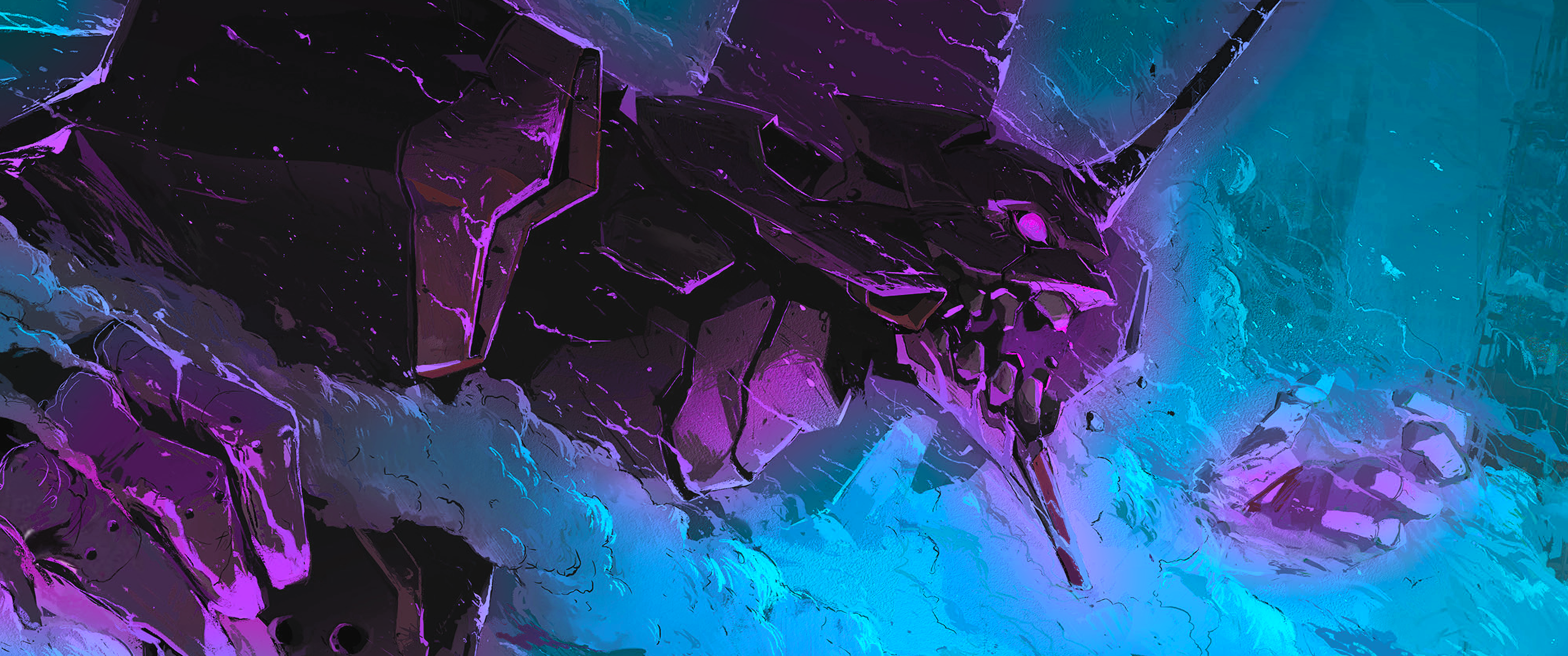 EVA Unit 01 in Neon Genesis Evangelion HD Wallpaper
