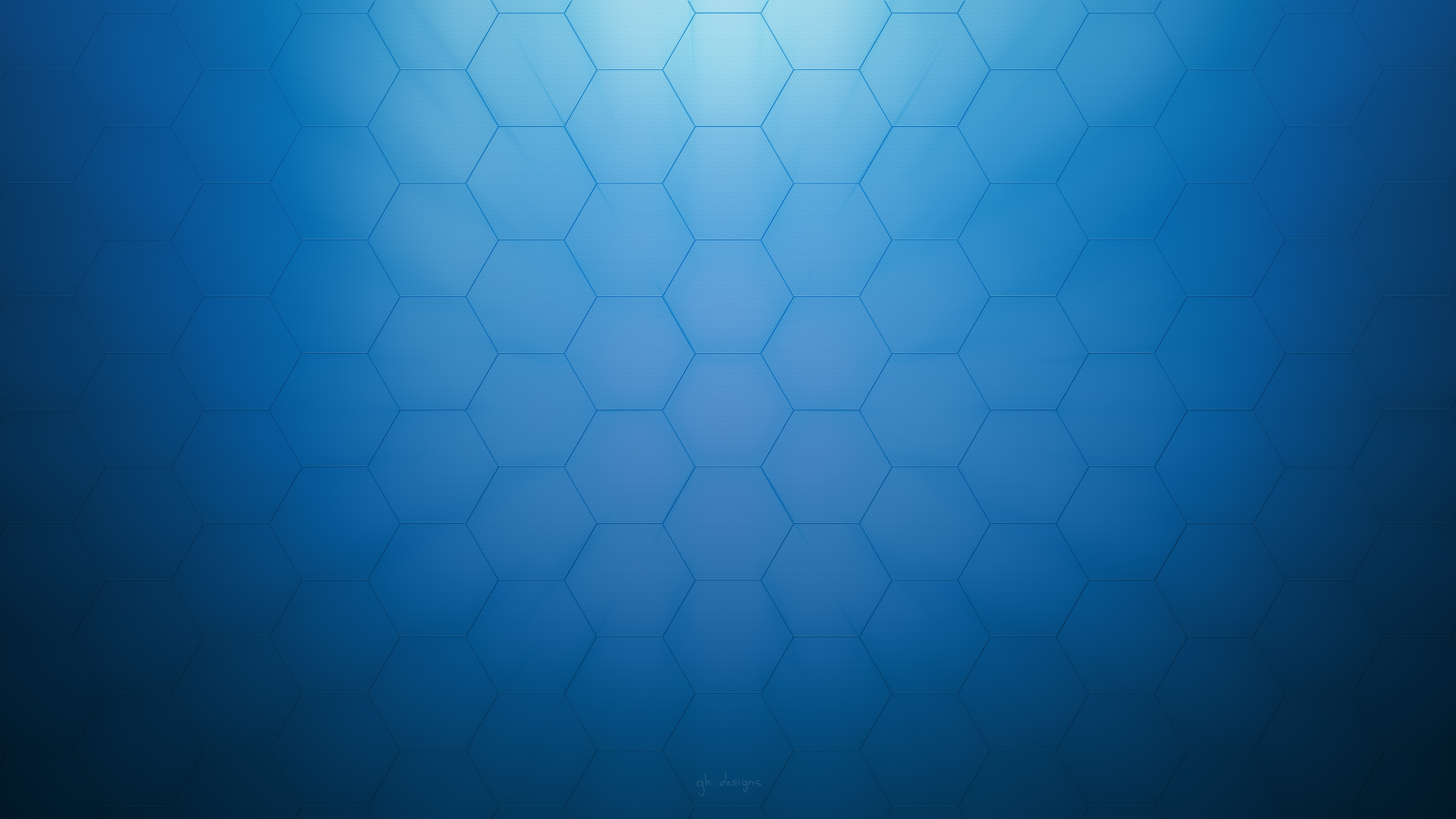 4K Blue Hexagon Pattern HD Wallpaper