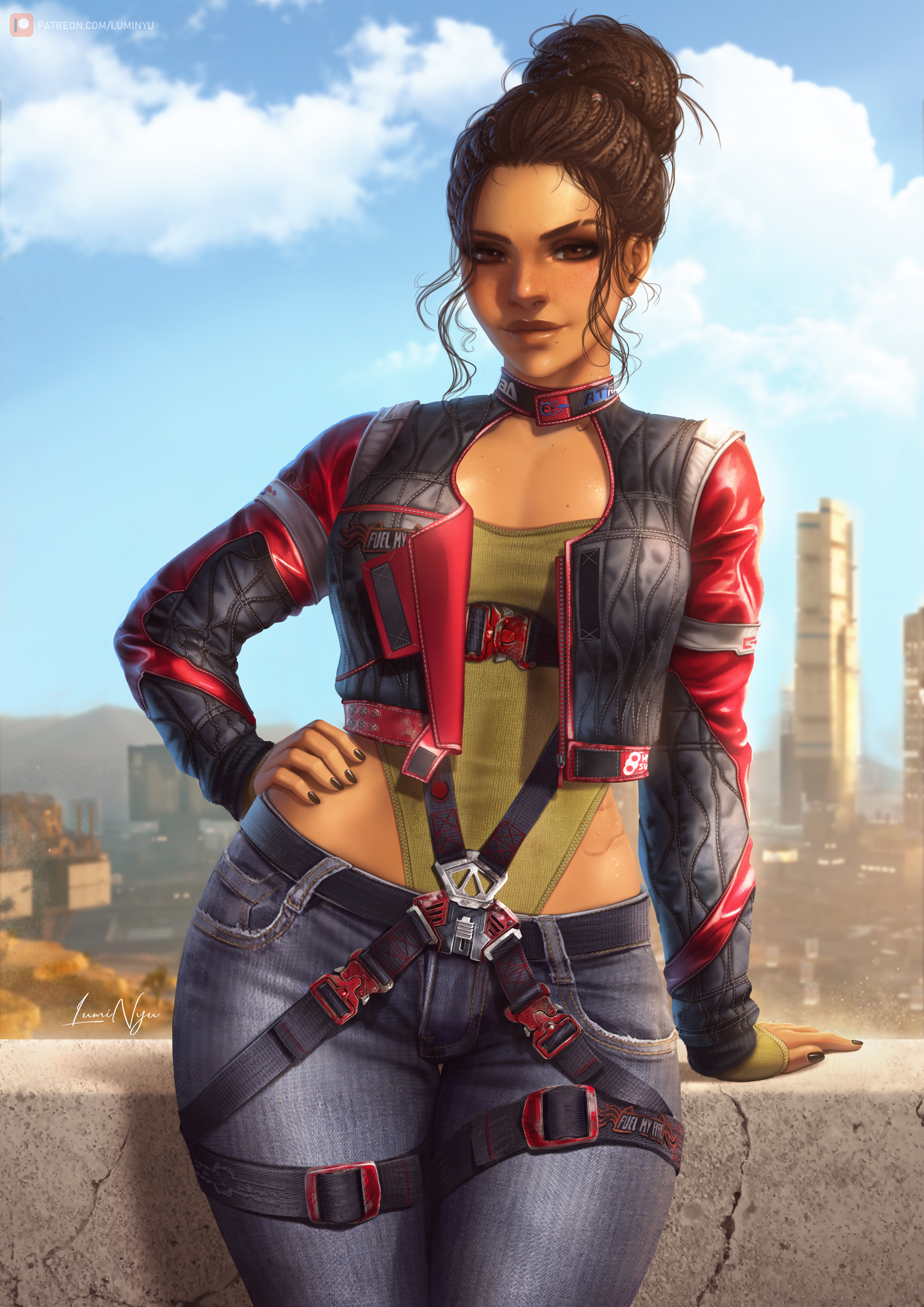 Panam Palmer from Cyberpunk 2077 fan art HD Phone Wallpaper
