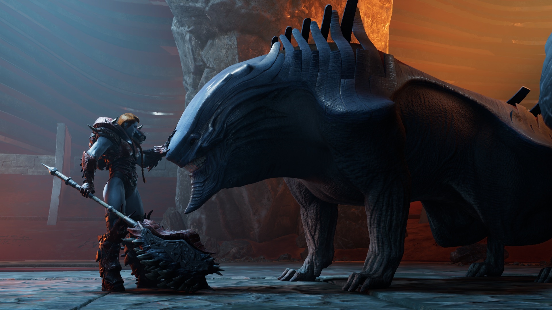 Lady Hellbender and creature from Guardians of the Galaxy HD Wallpaper