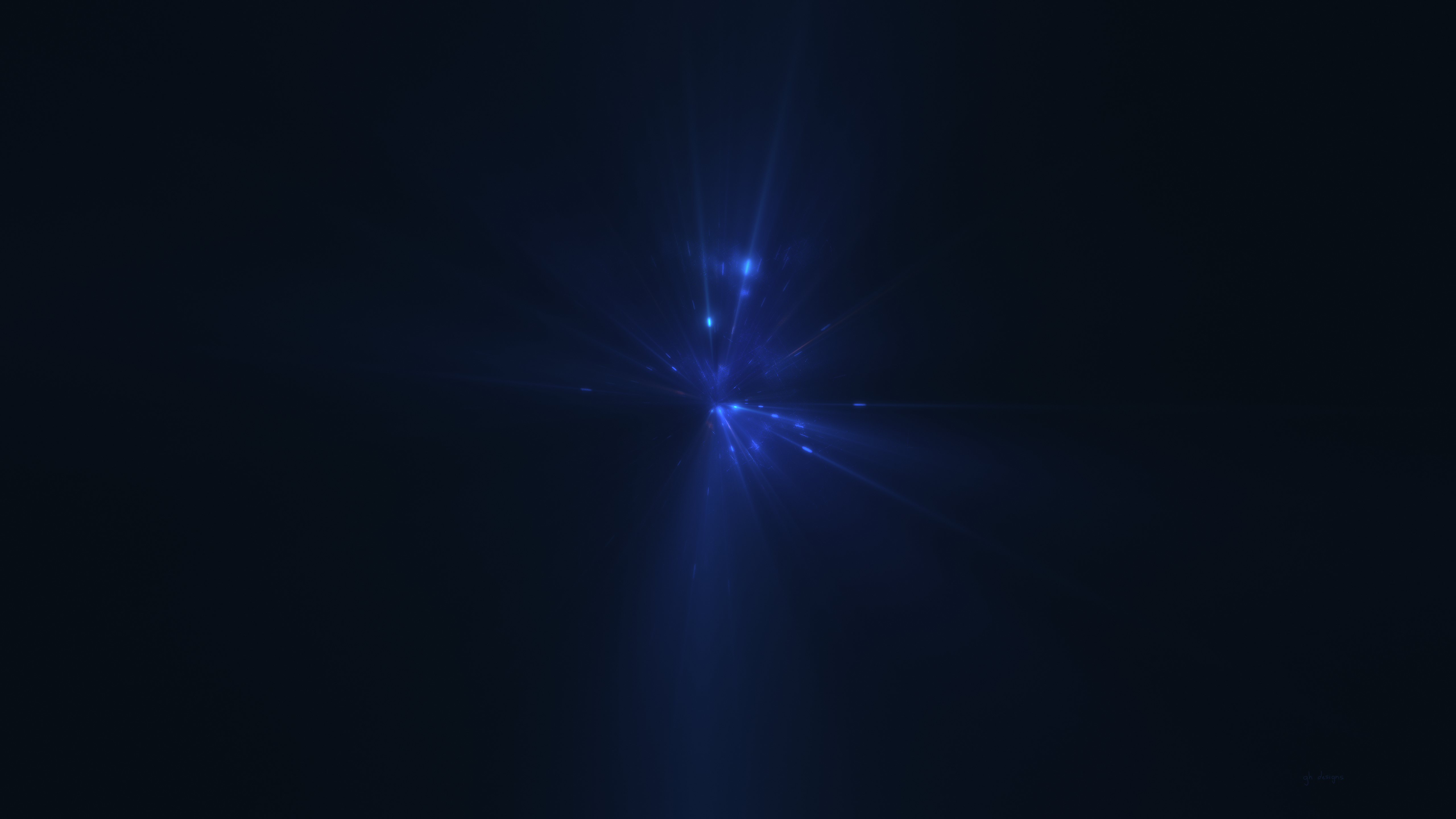 4K Abstract Blue Light Burst HD Wallpaper