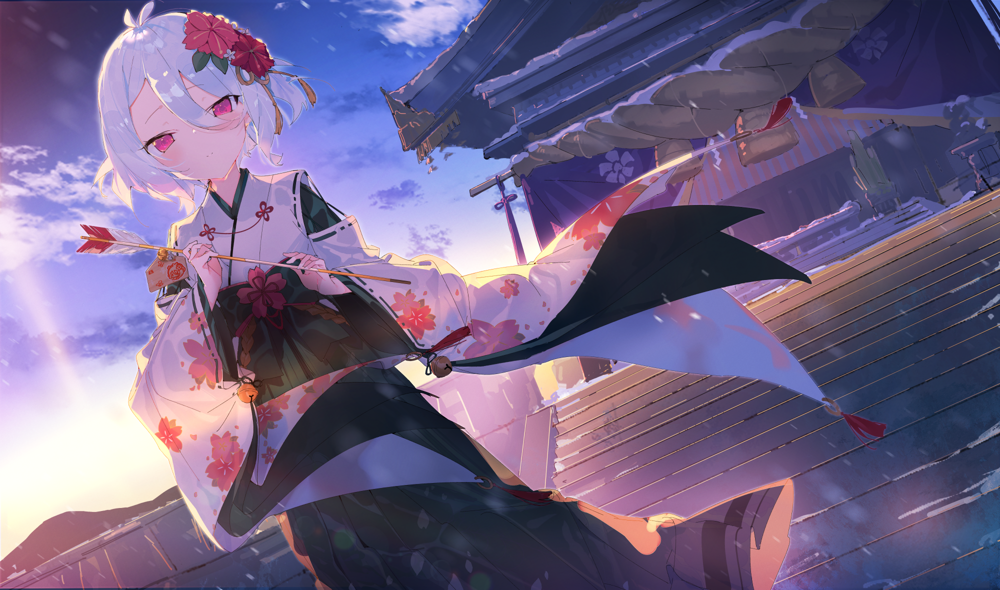 Kokkoro from Princess Connect! Re:Dive with an arrow HD Wallpaper