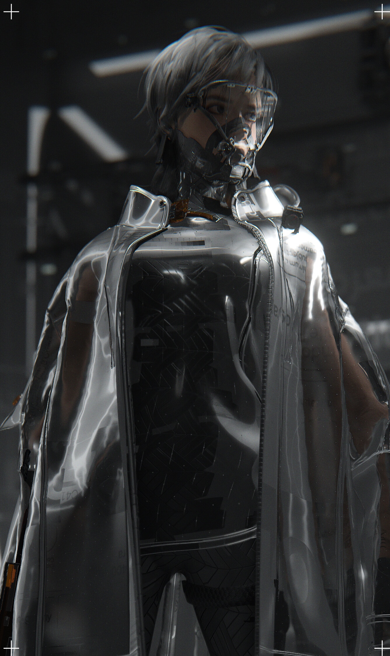 Gu Junyi in Futuristic Science Fiction Attire HD Phone Wallpaper