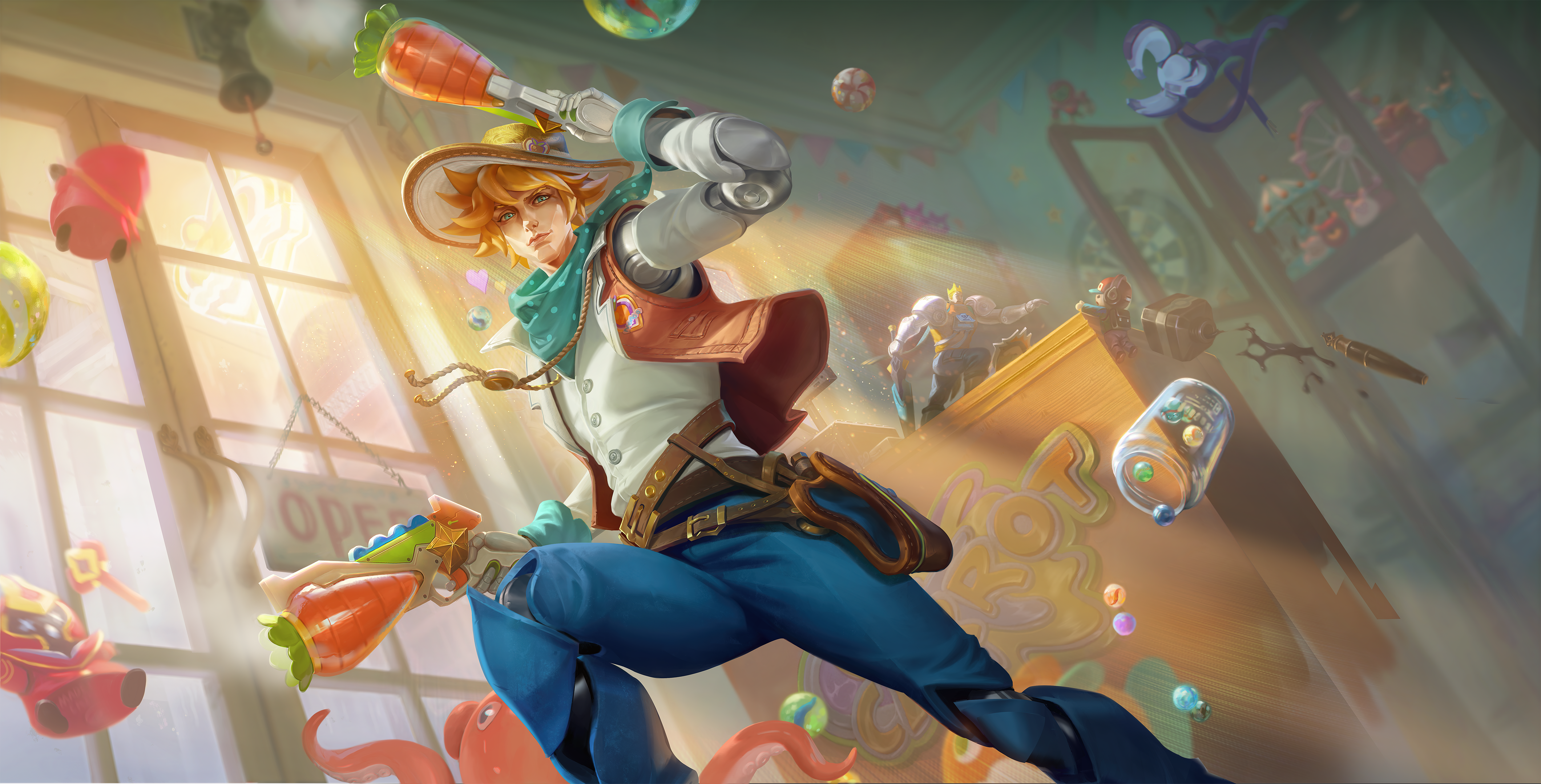4K Honor of Kings: A Boy with a Carrot Gun HD Wallpaper
