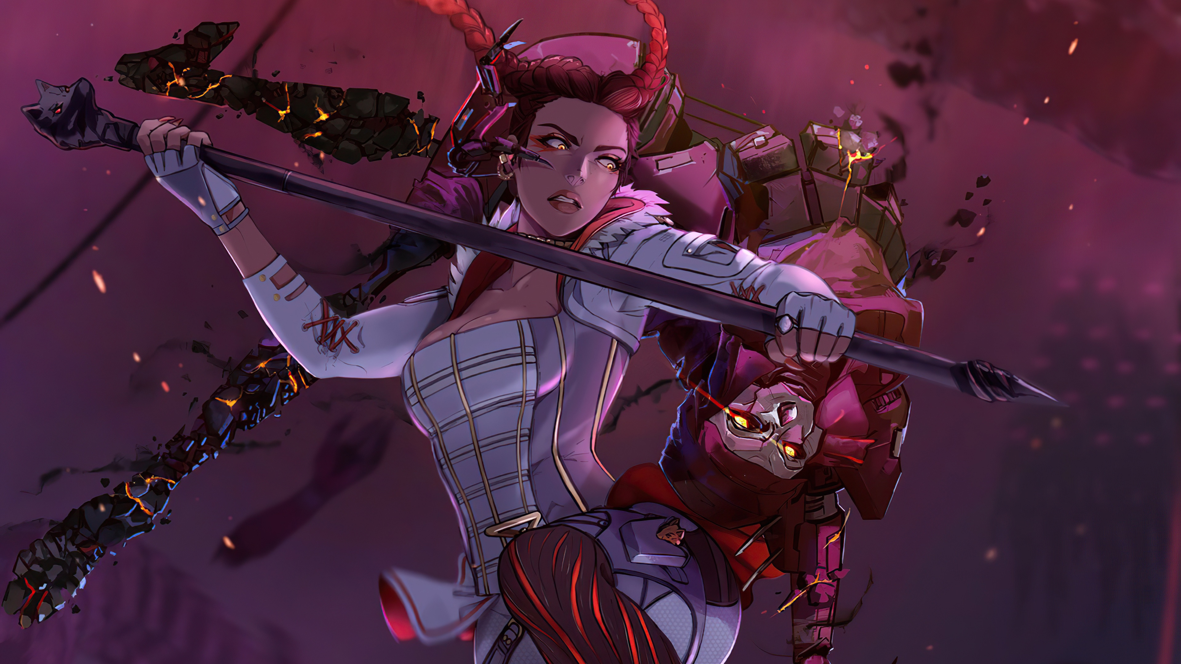 4K Apex Legends Loba Andrade and Revenant HD Wallpaper
