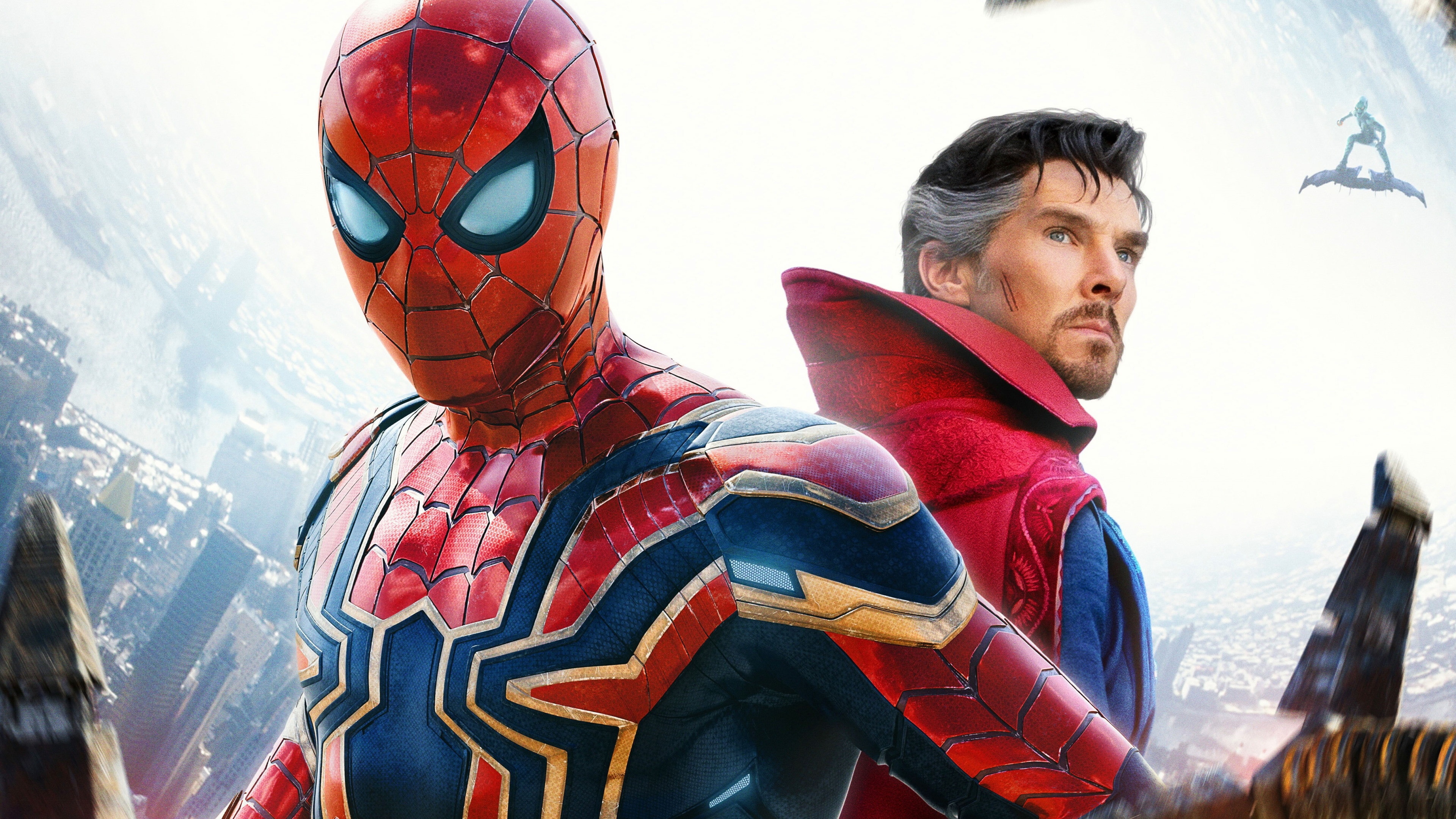 4K Spider-Man and Doctor Strange in Spider-Man: No Way Home HD Wallpaper