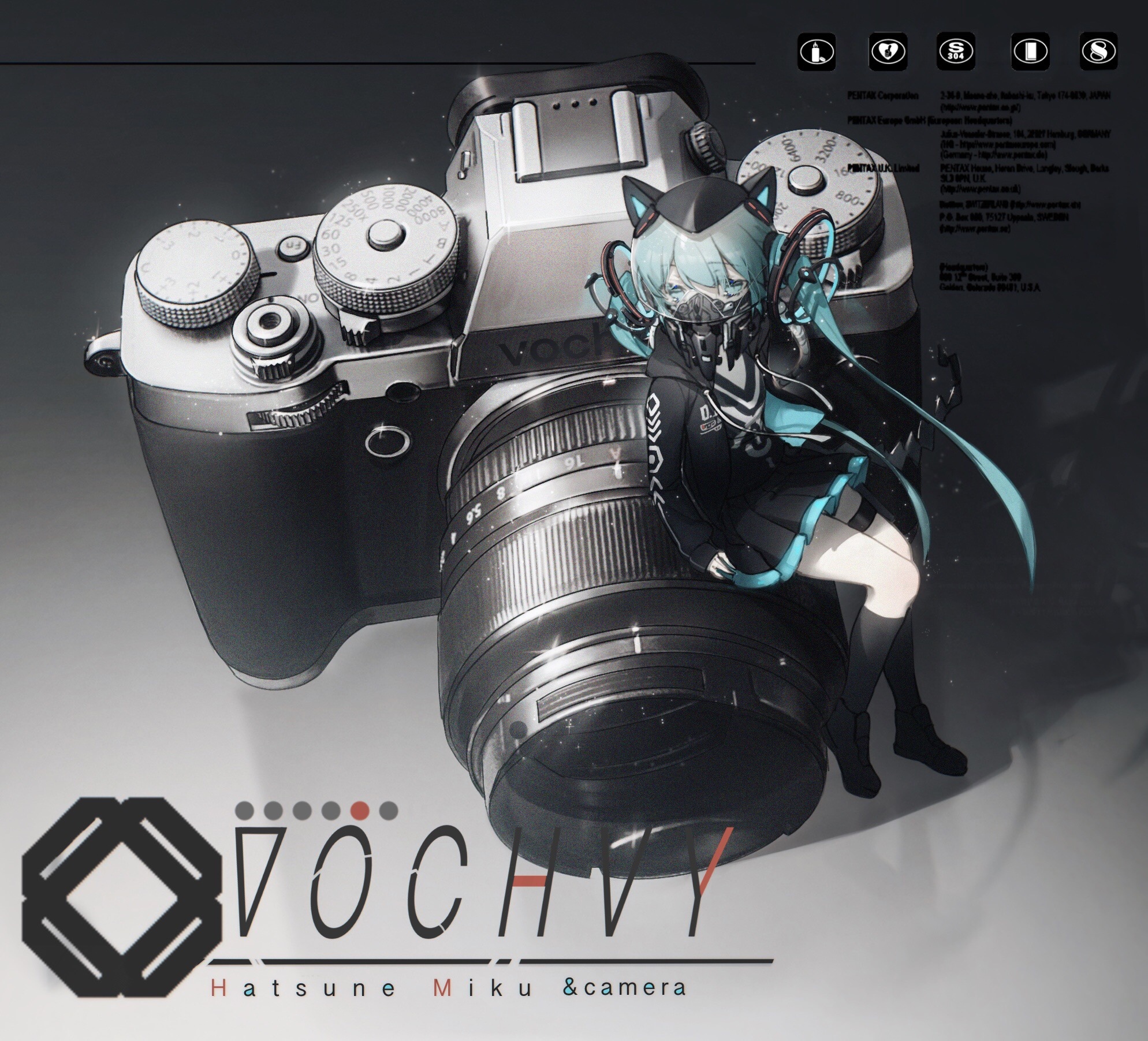 Hatsune Miku & Camera HD Wallpaper
