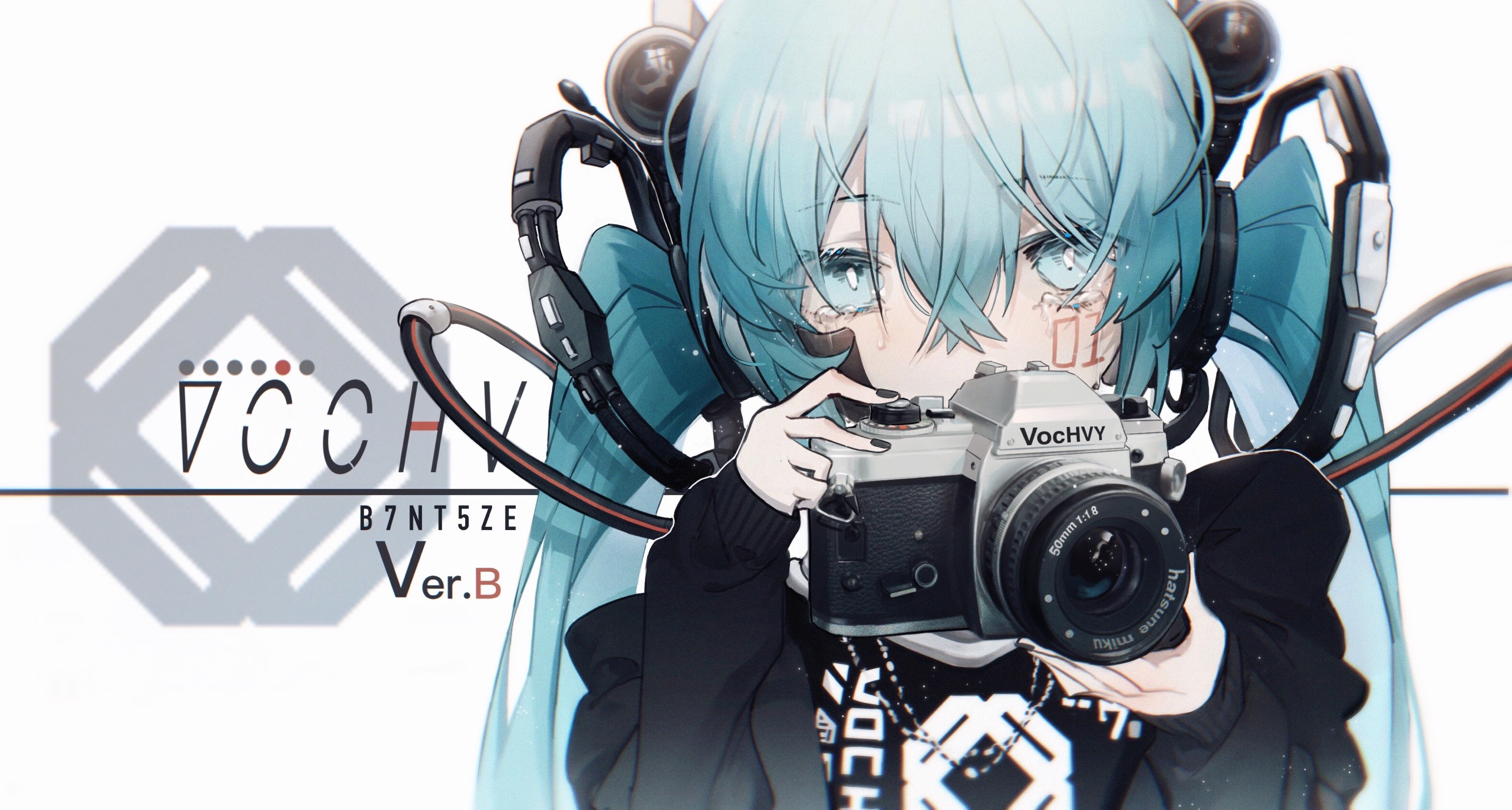 Hatsune Miku with Camera HD Wallpaper