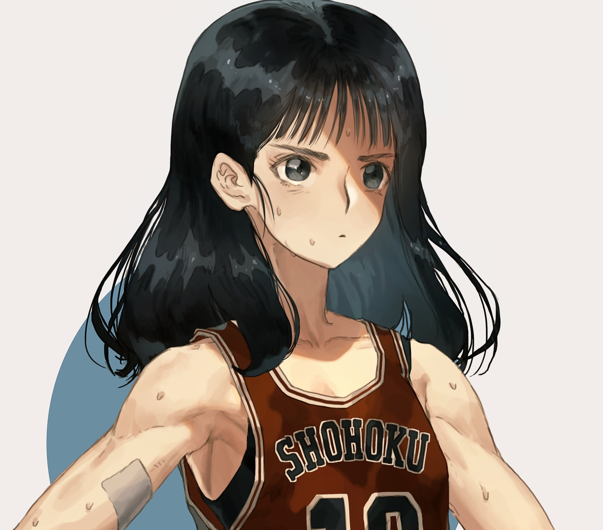 Haruko Akagi from Slam Dunk HD Wallpaper