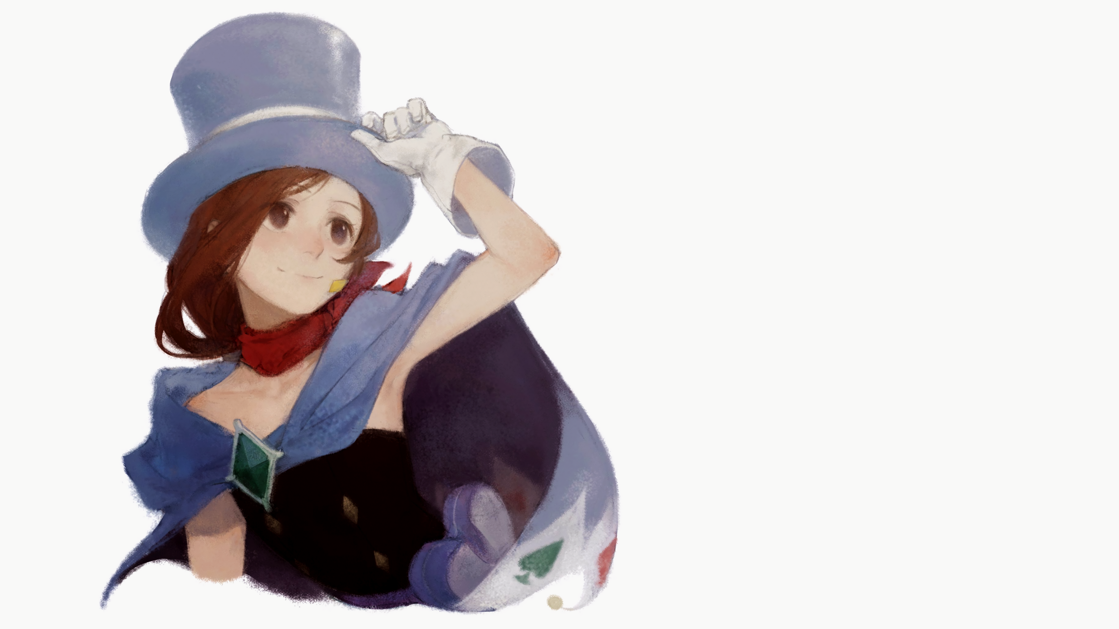 Trucy Wright in a Top Hat and Cape HD Wallpaper